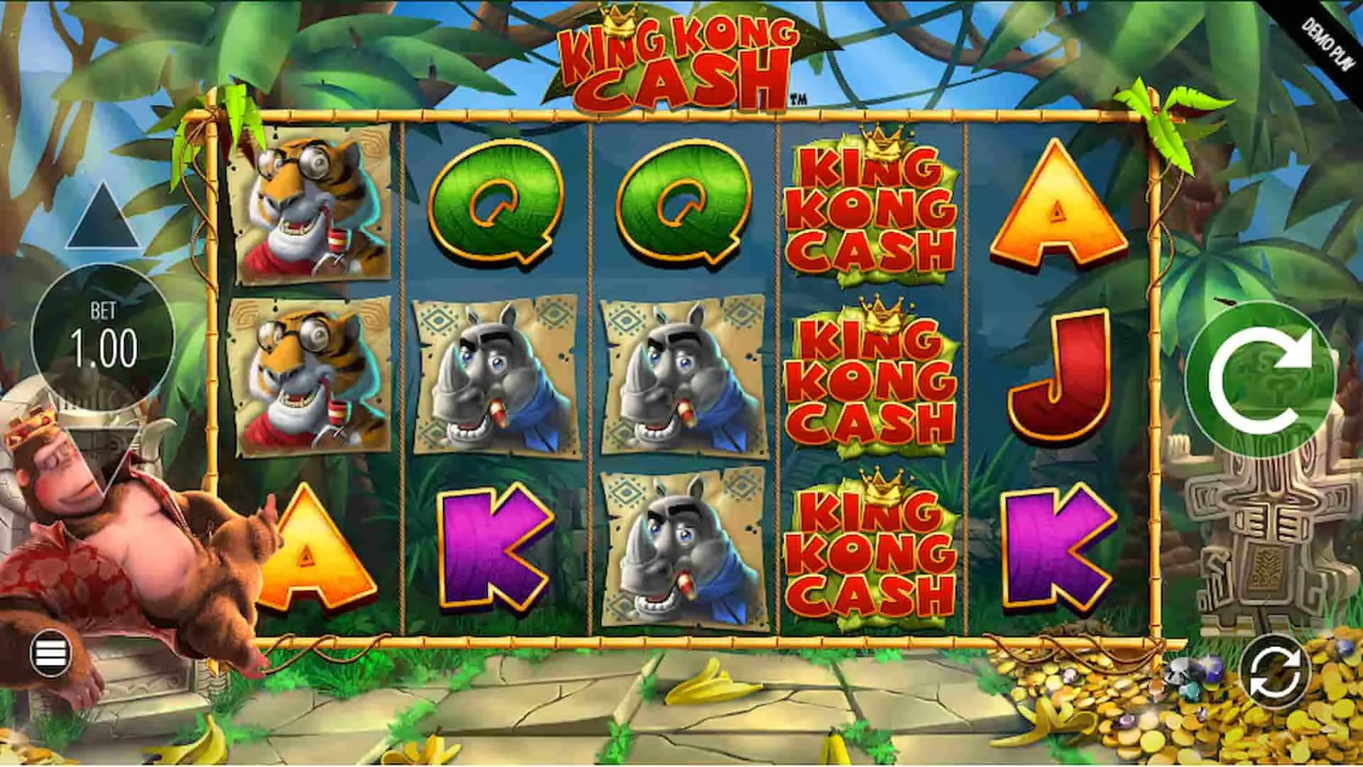 King Kong cash slot gameplay