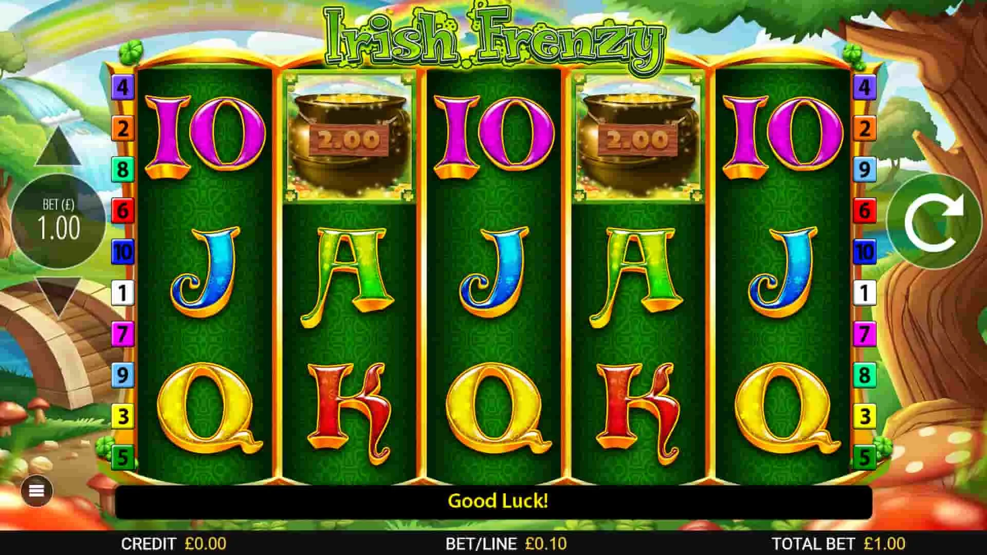 Irish Frenzy slot theme
