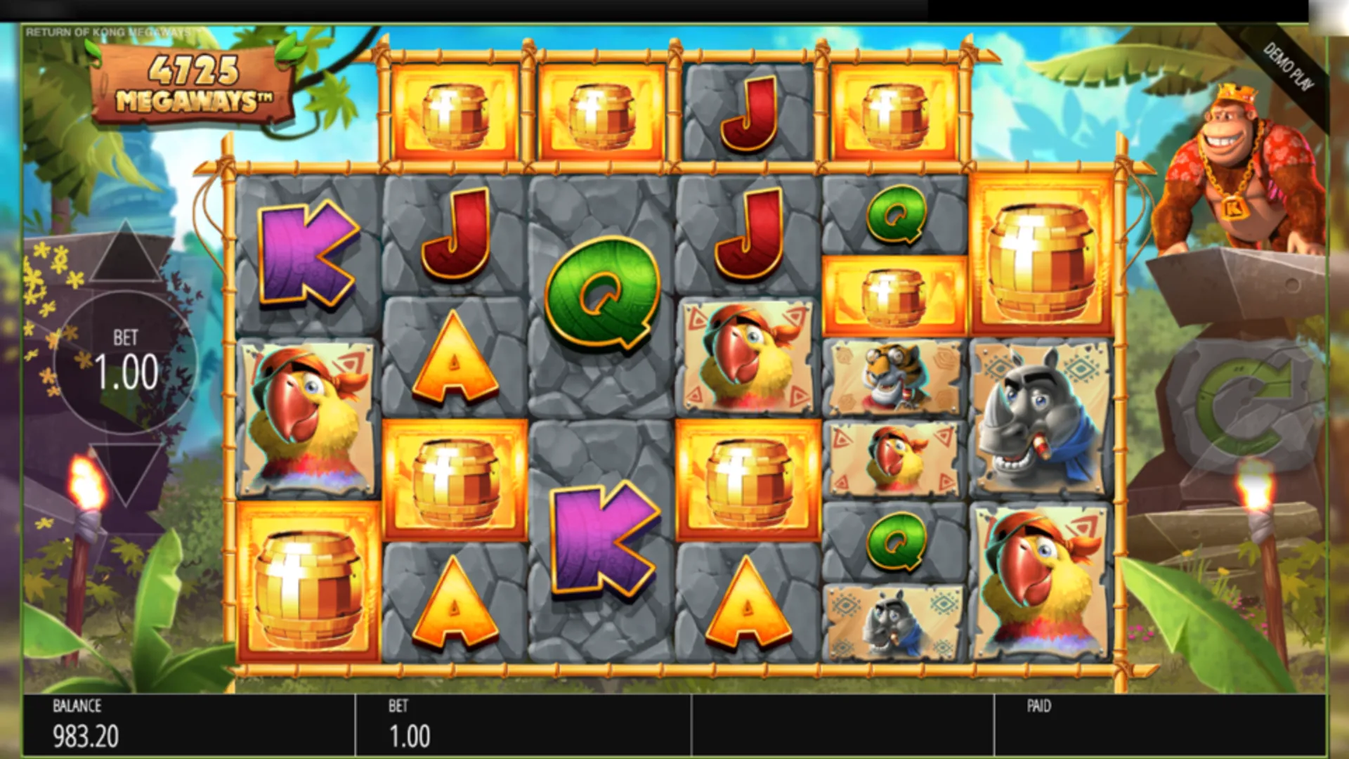 Return of Kong Megaways Slot theme