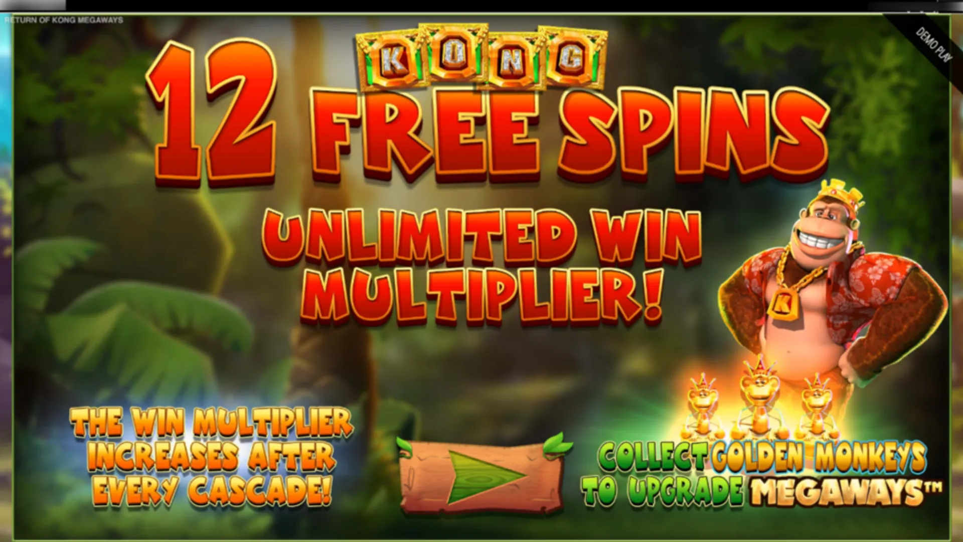 Return of Kong Megaways Slot free spins