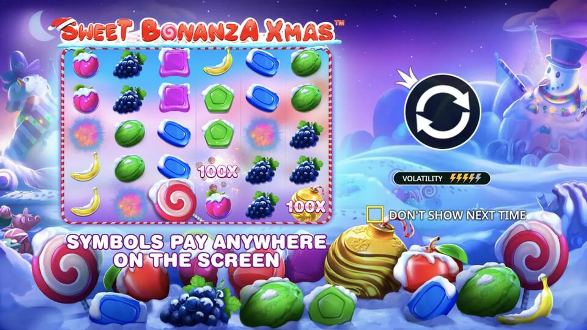 Sweet Bonanza Xmas kostenlos spielen