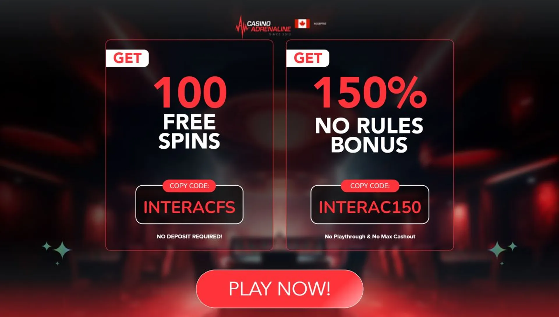 Casino Adrenaline Welcome Bonus