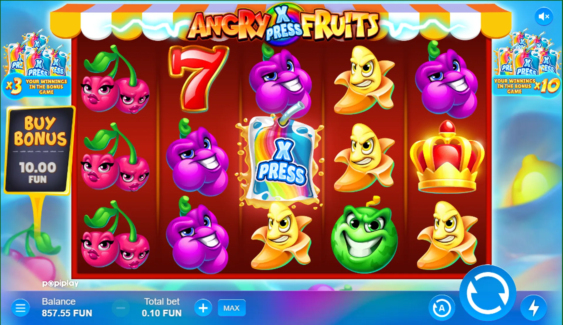 Angry Fruits Gameplay