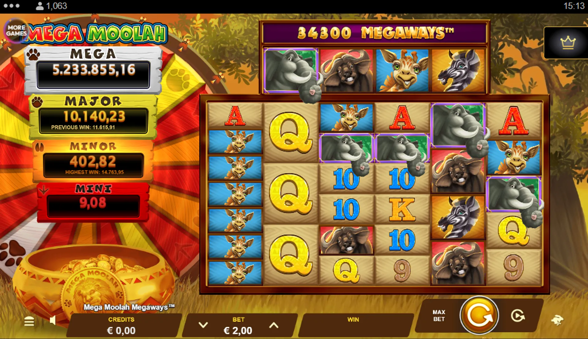 Popular Megaways slots