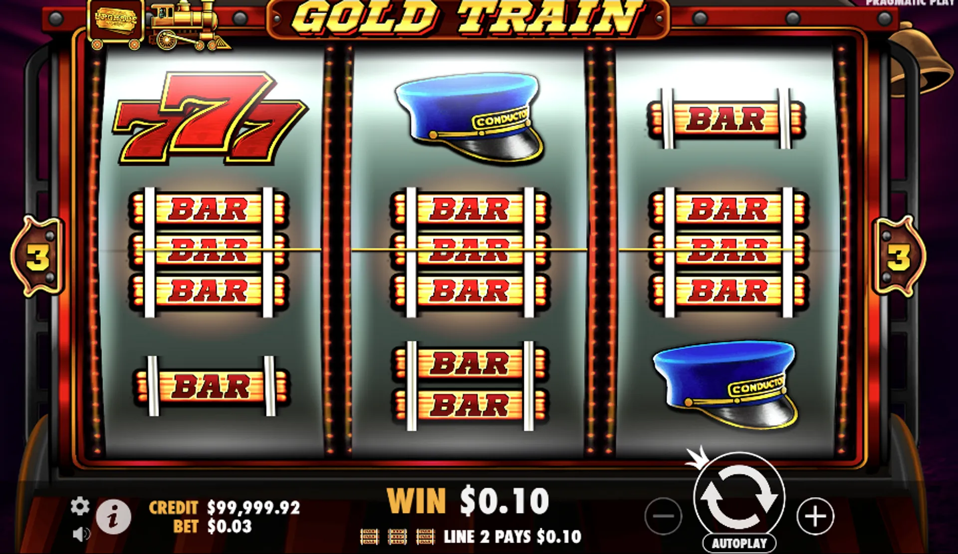 Gold train slot from Pragmatic Play - image with slot