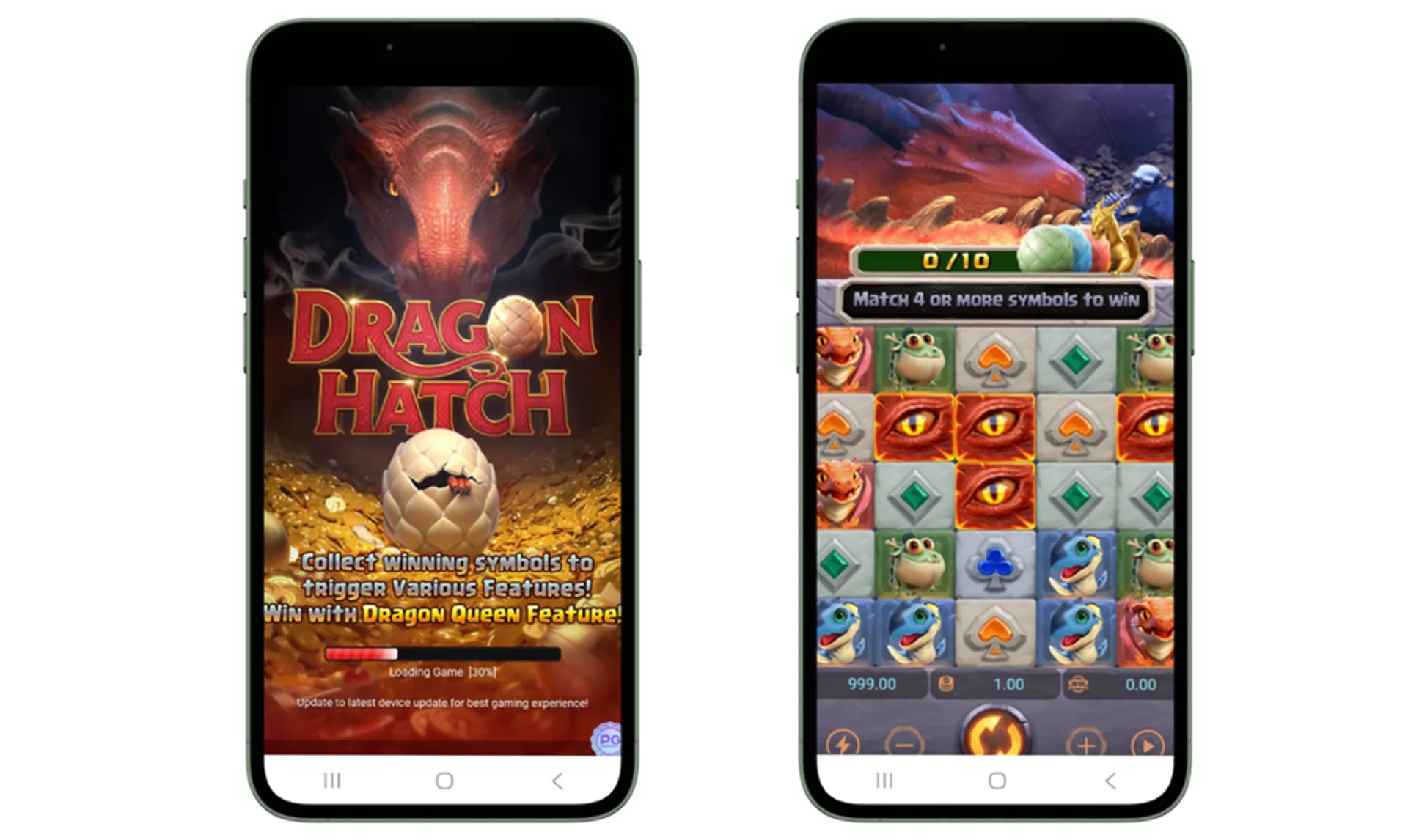 Así se ve Dragon Hatch desde un móvil