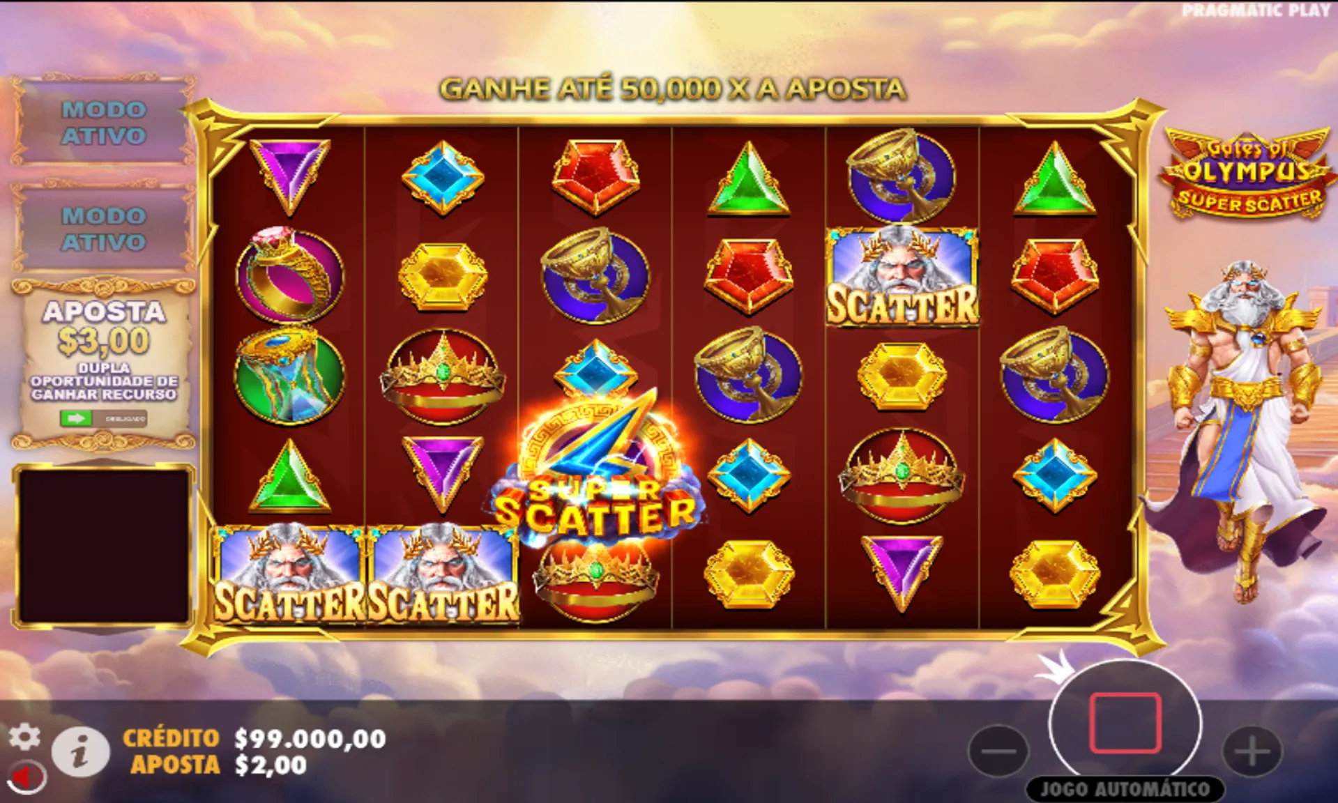 compra de rodada grátis em gates of olympus super scatter