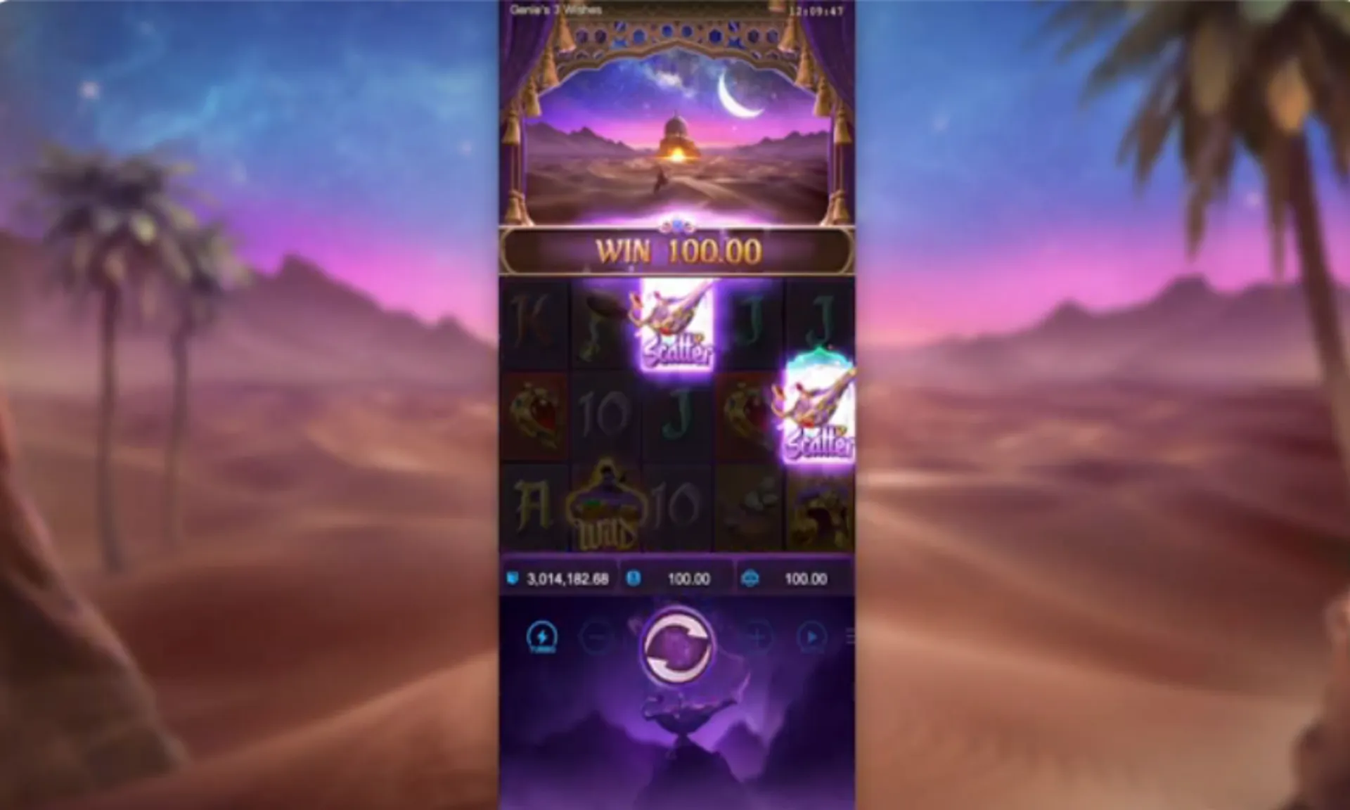 dois scatters em genie's 3 wishes