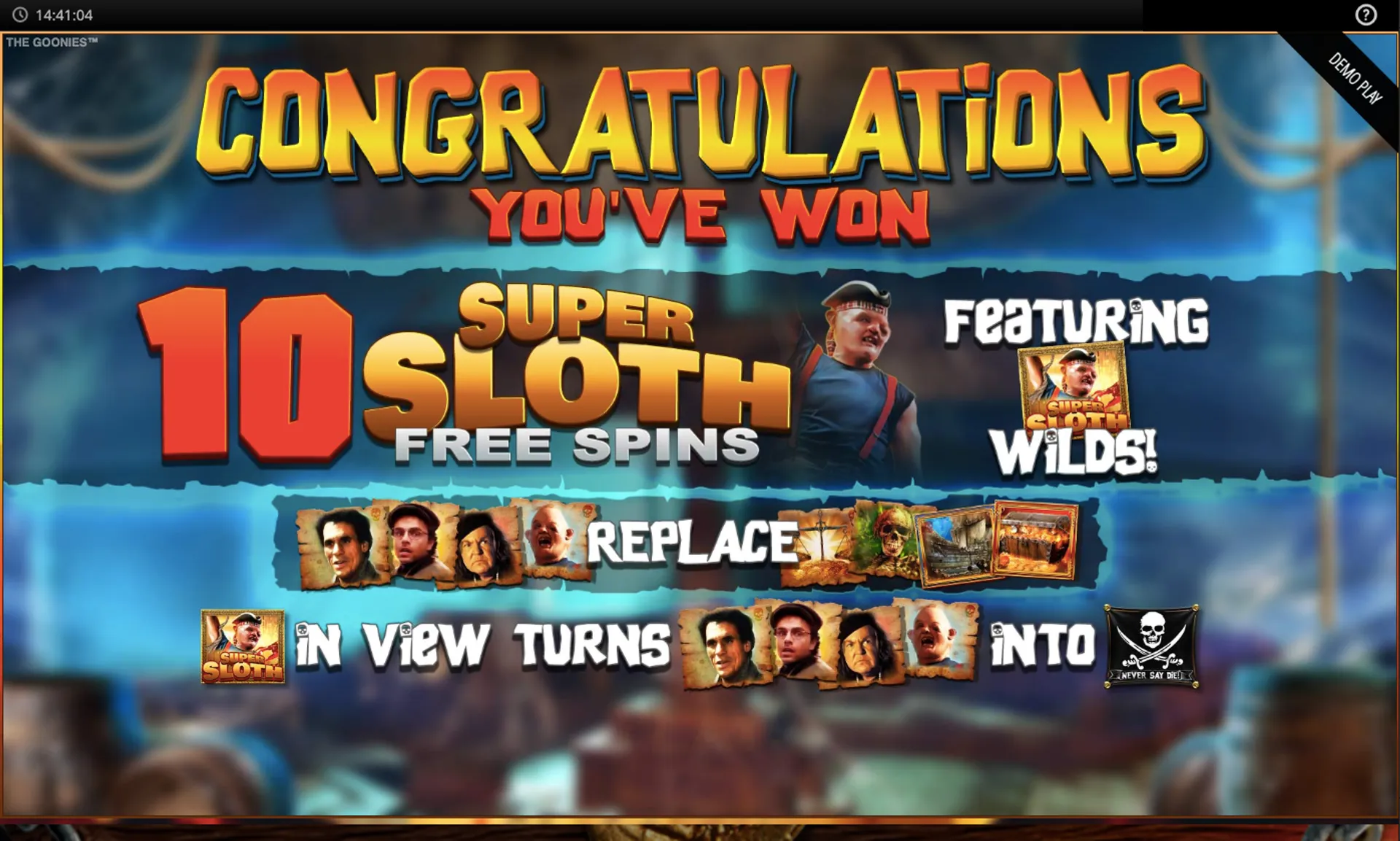 The Goonies slot-free spins