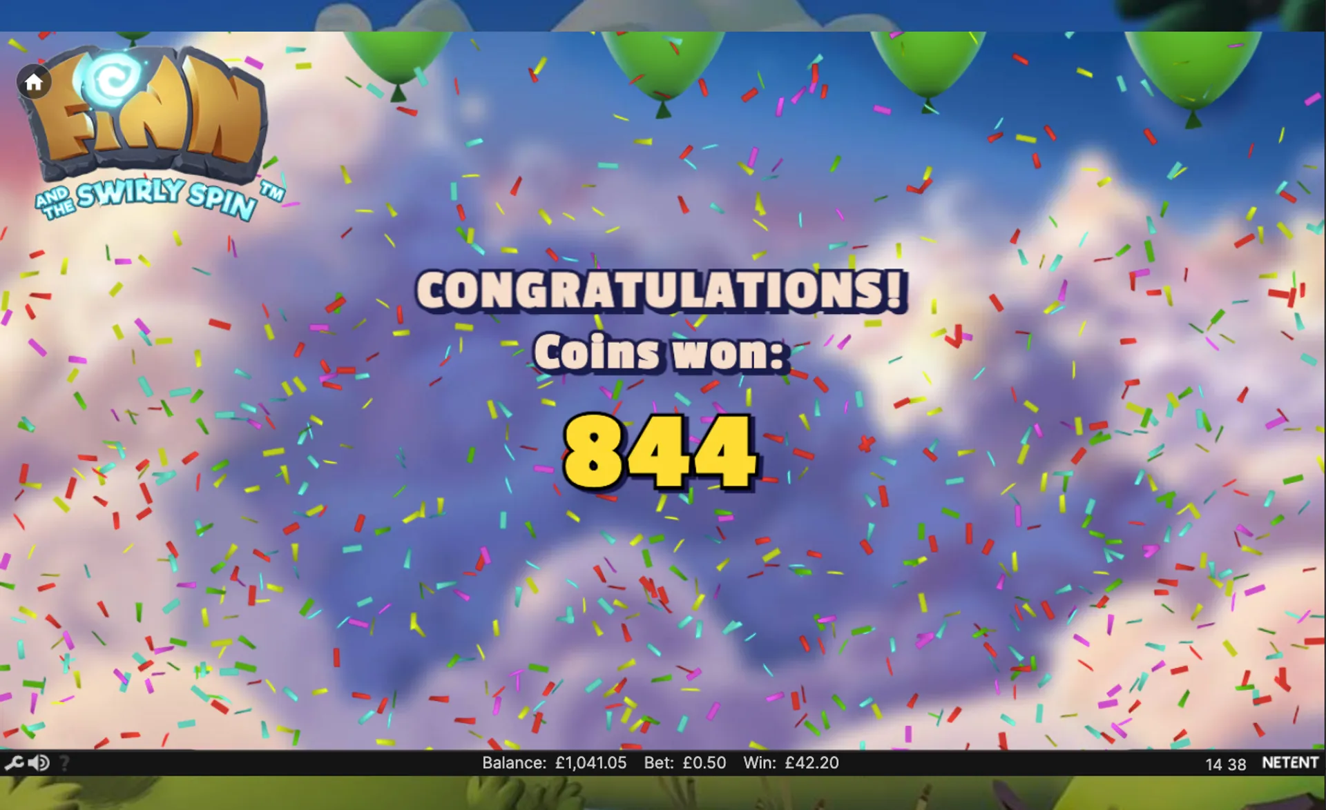 Finn and the Swirly spin slot best wins