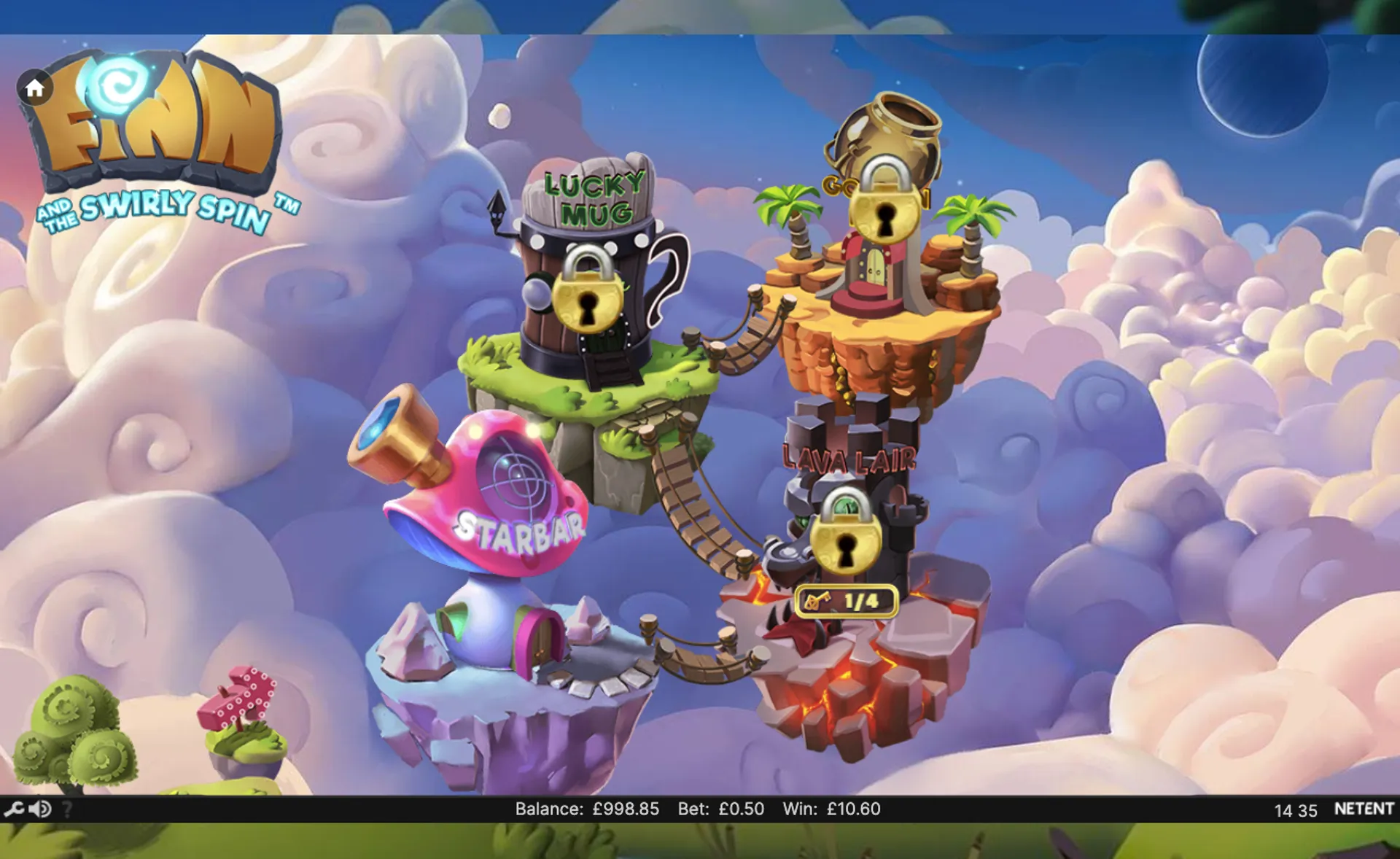 Finn and the Swirly spin slot free spins