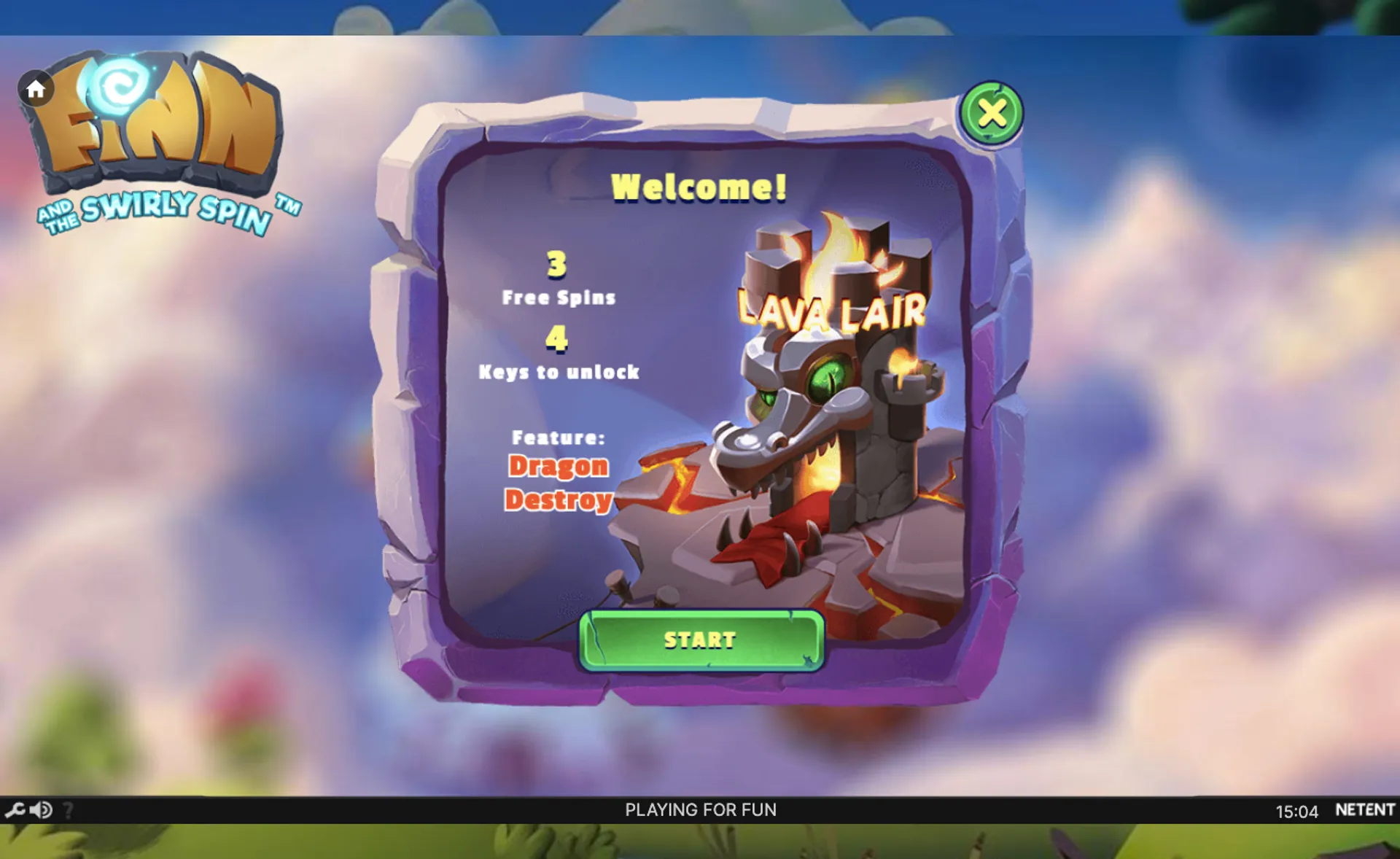 Finn and the Swirly spin slot testing