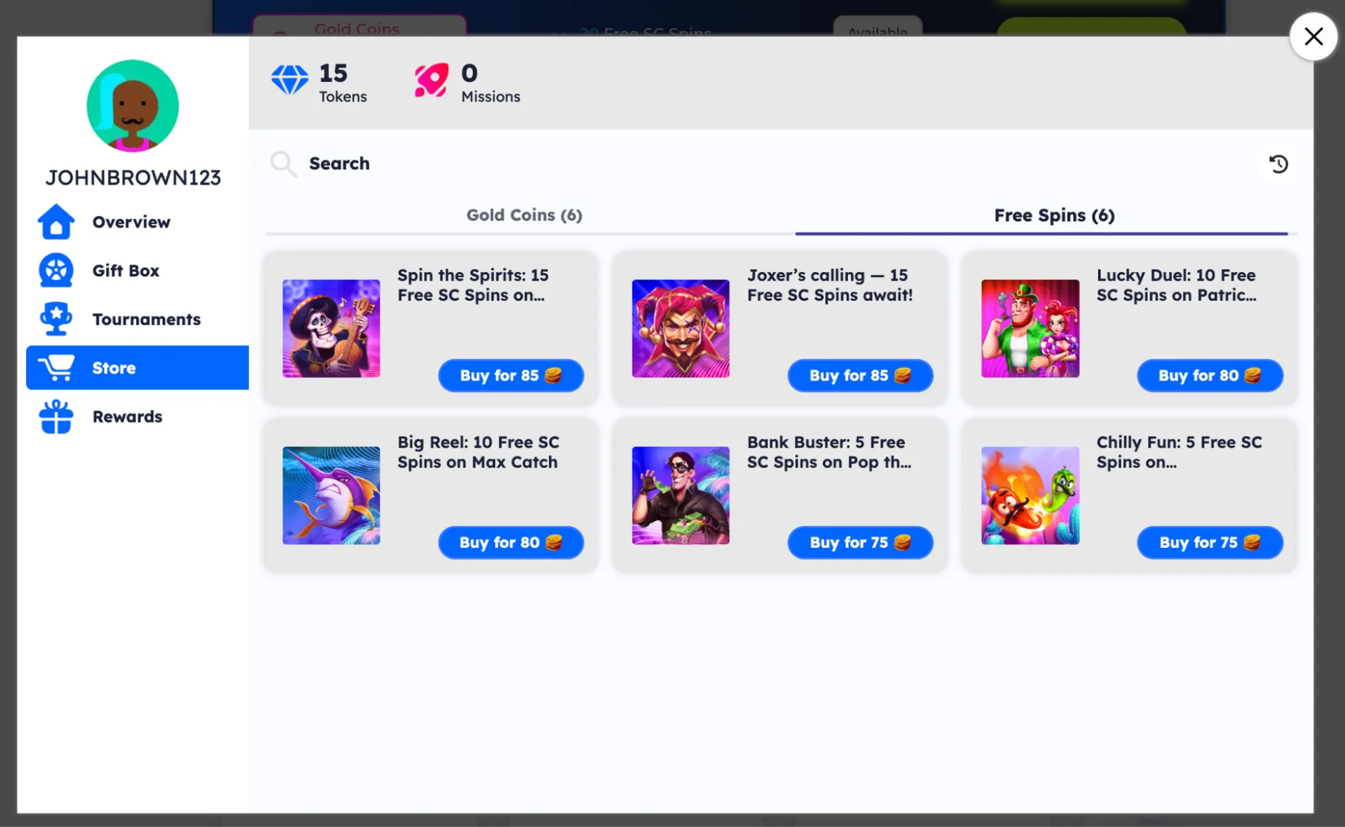 FreeSpin Bonus Store