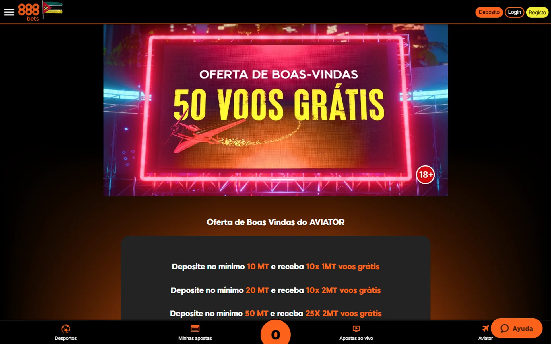 bónus 888bets Moçambique 