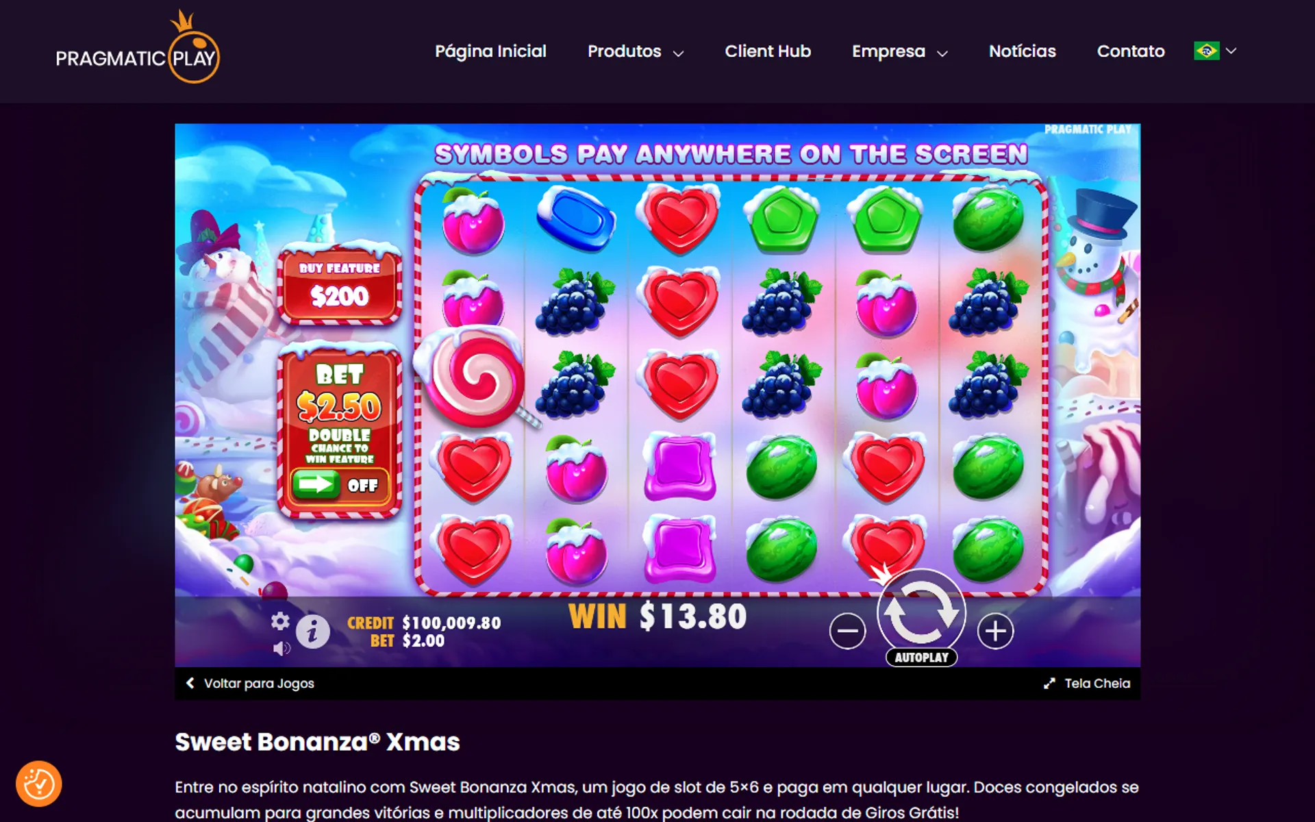 tela do slot sweet bonanza xmas