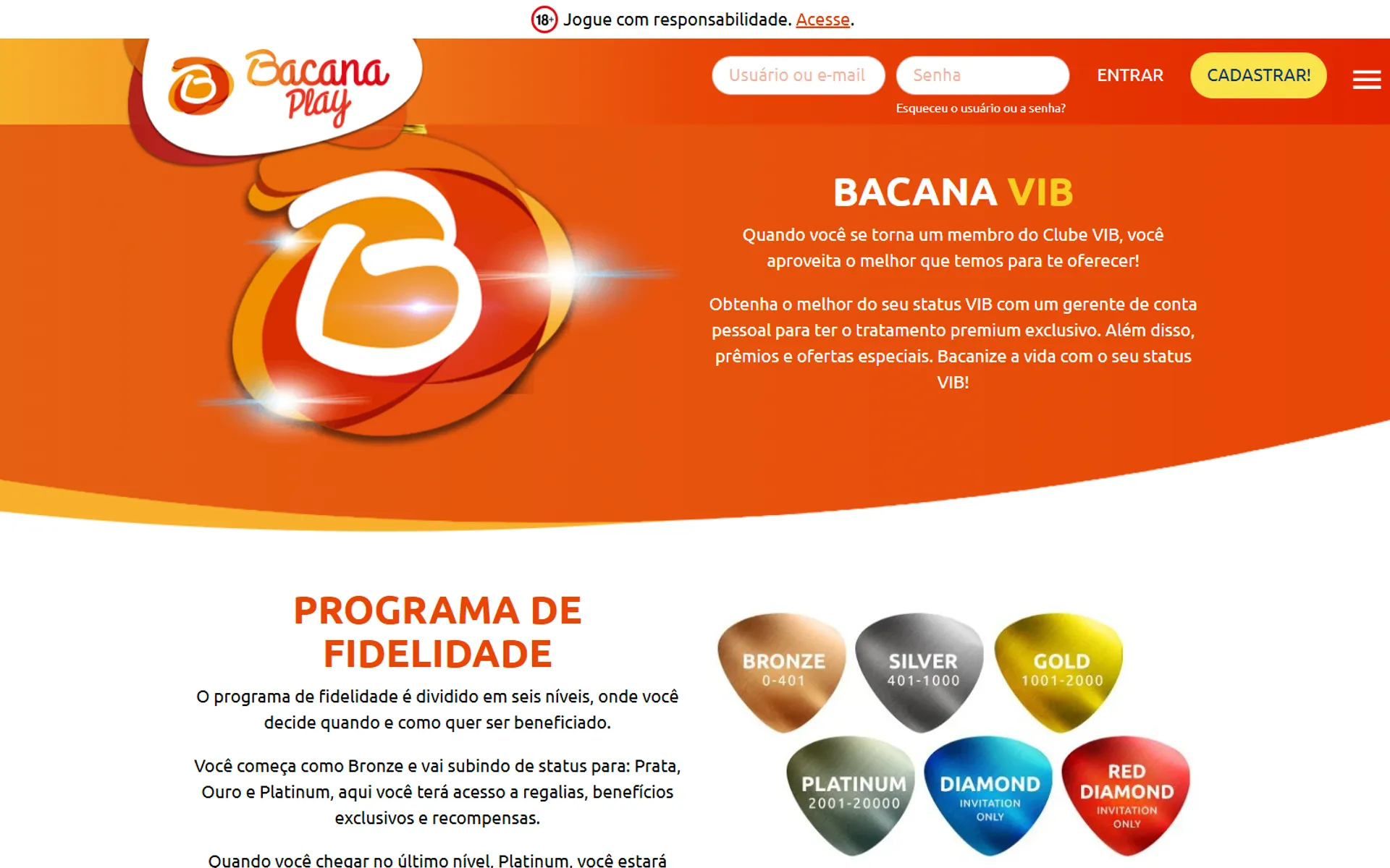 programa vip do bacana play cassino