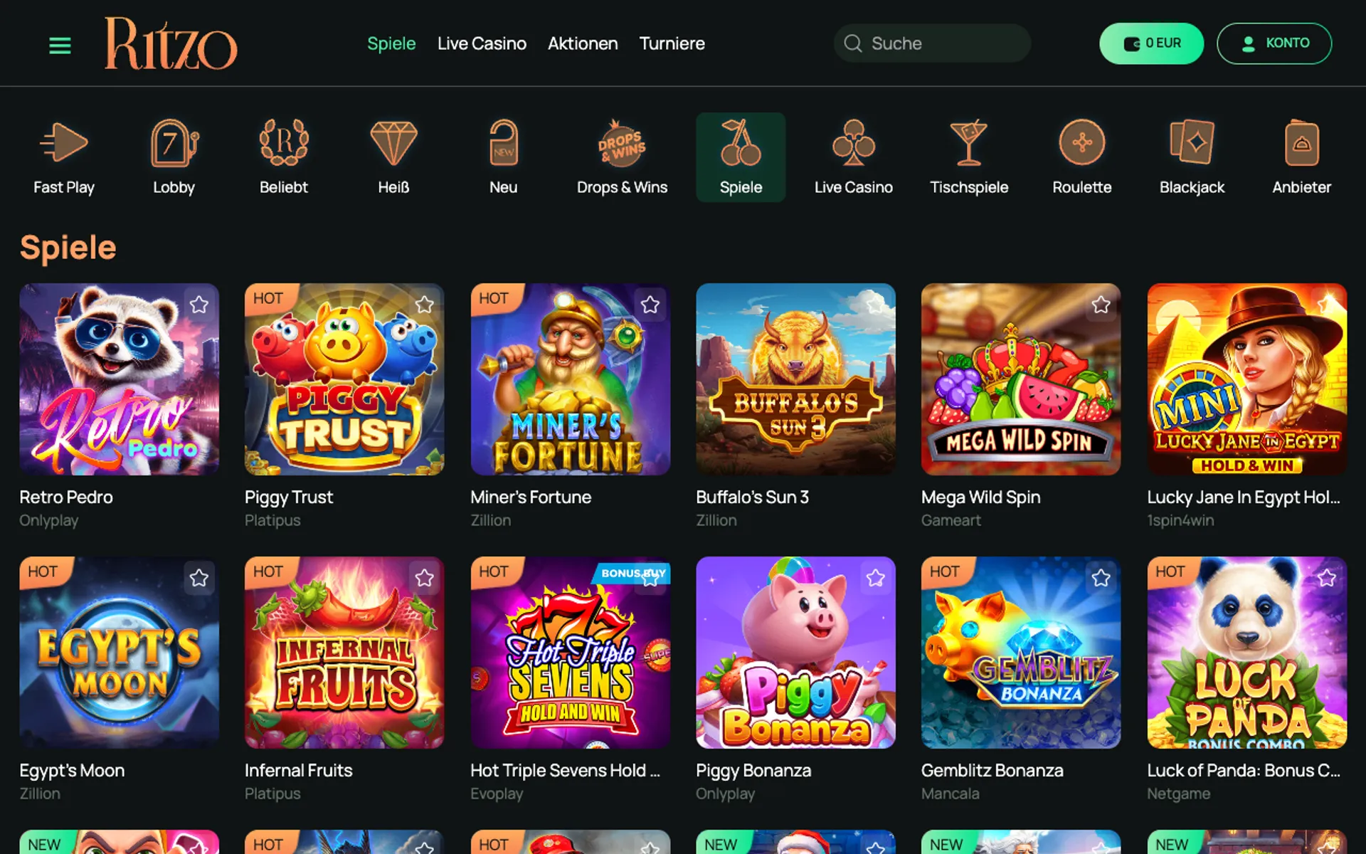 Ritzo Casino Slots