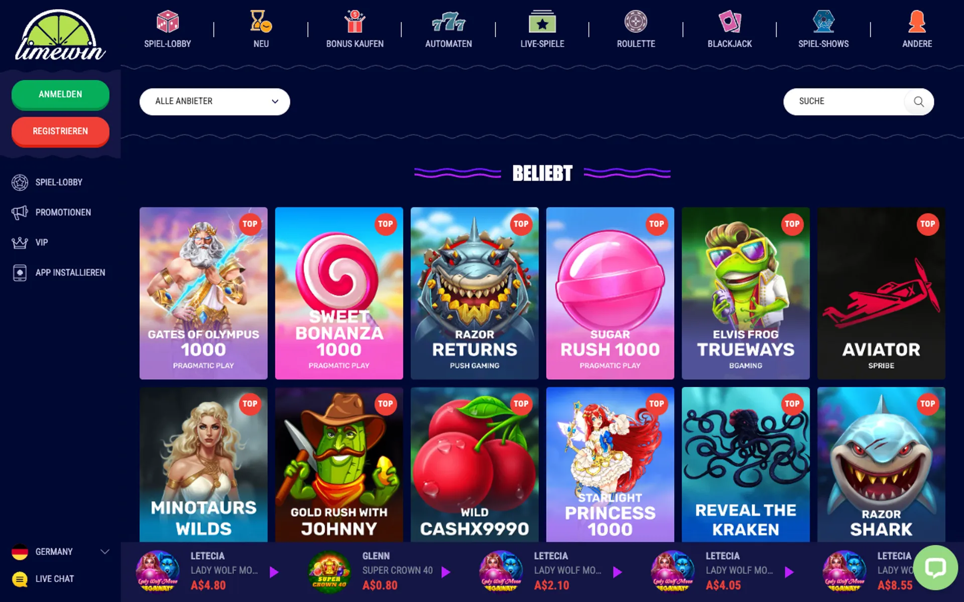 Limewin Casino Slots