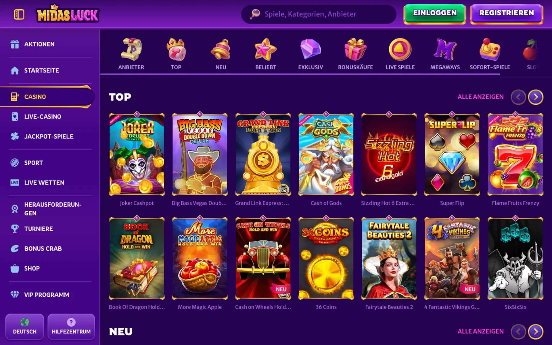 Midasluck Casino Slots