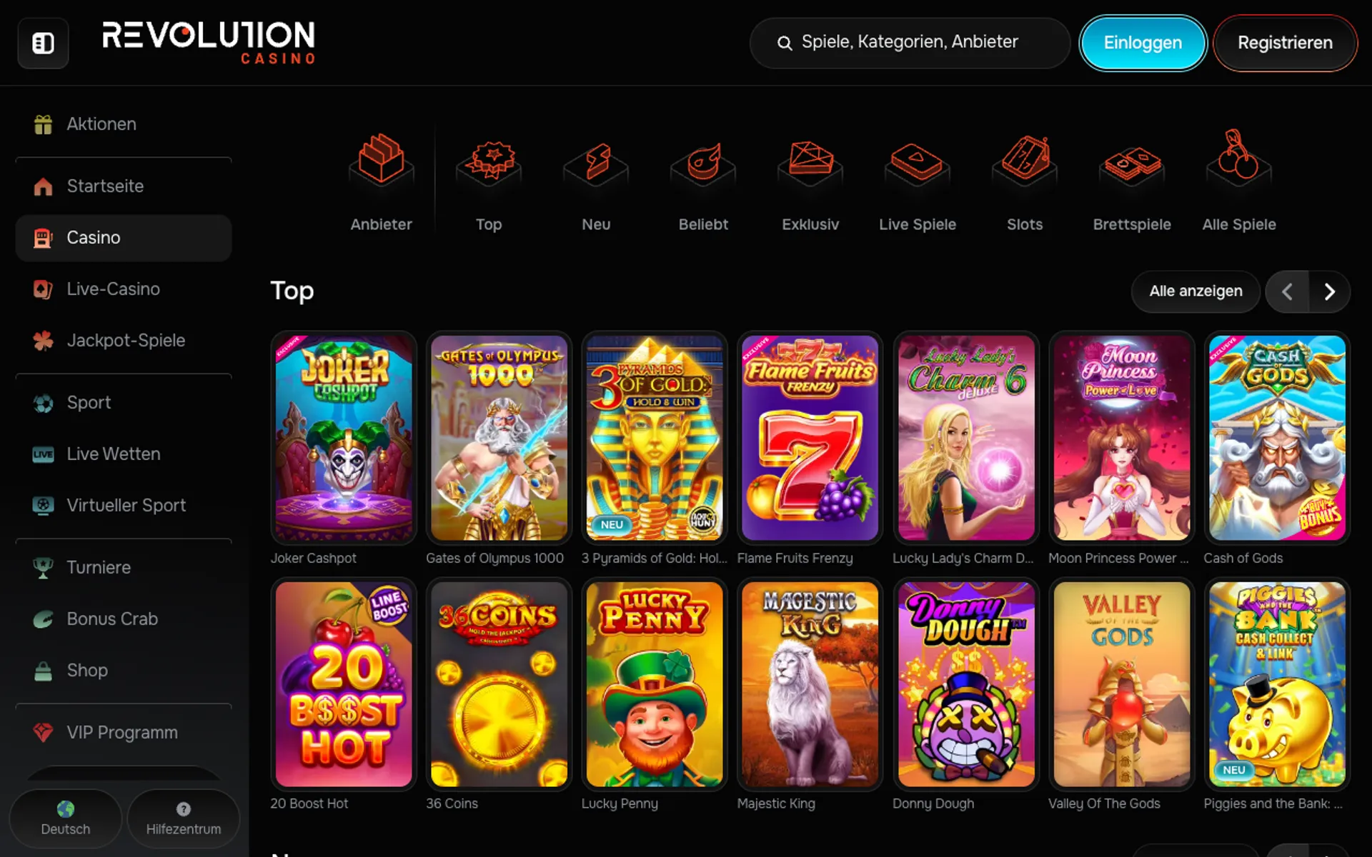 Revolution Casino Slots