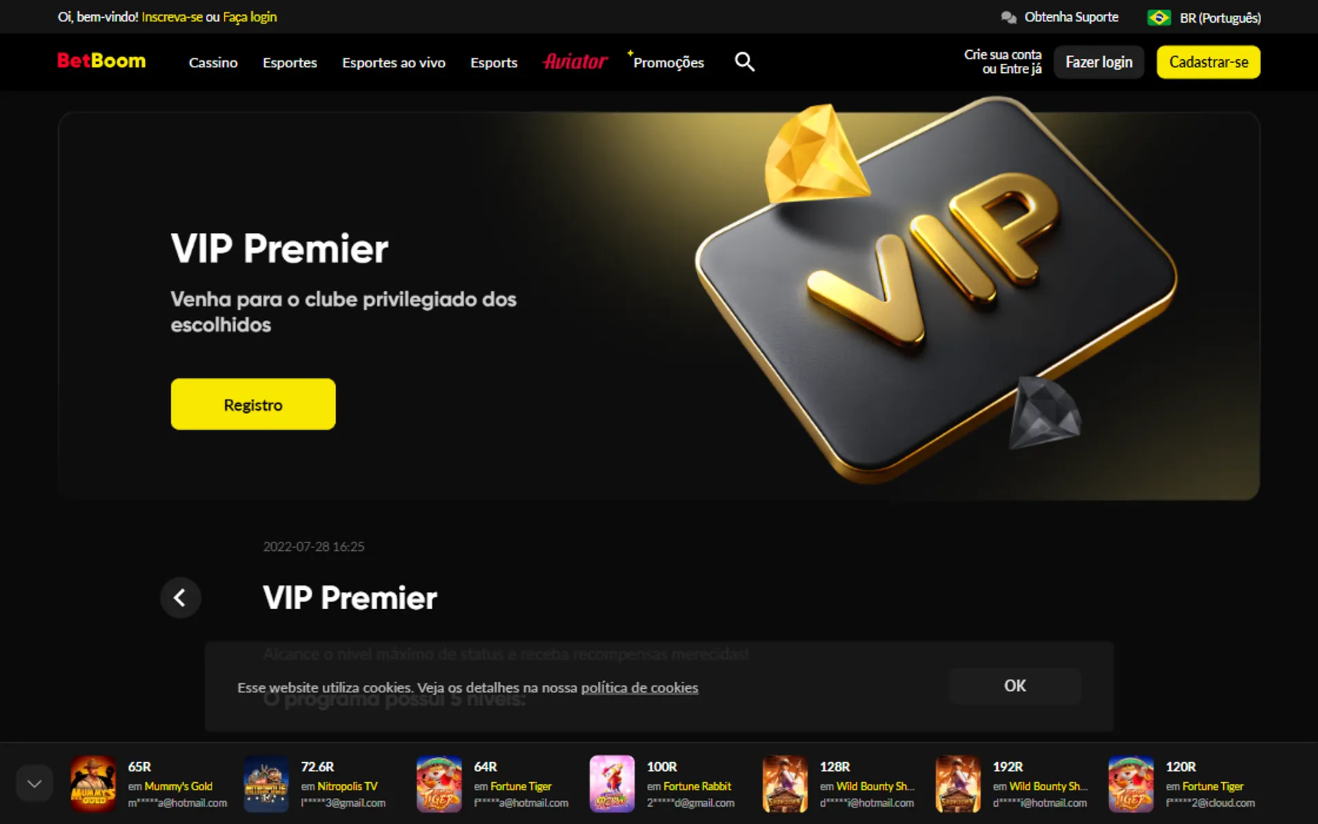 programa VIP Premier Betboom