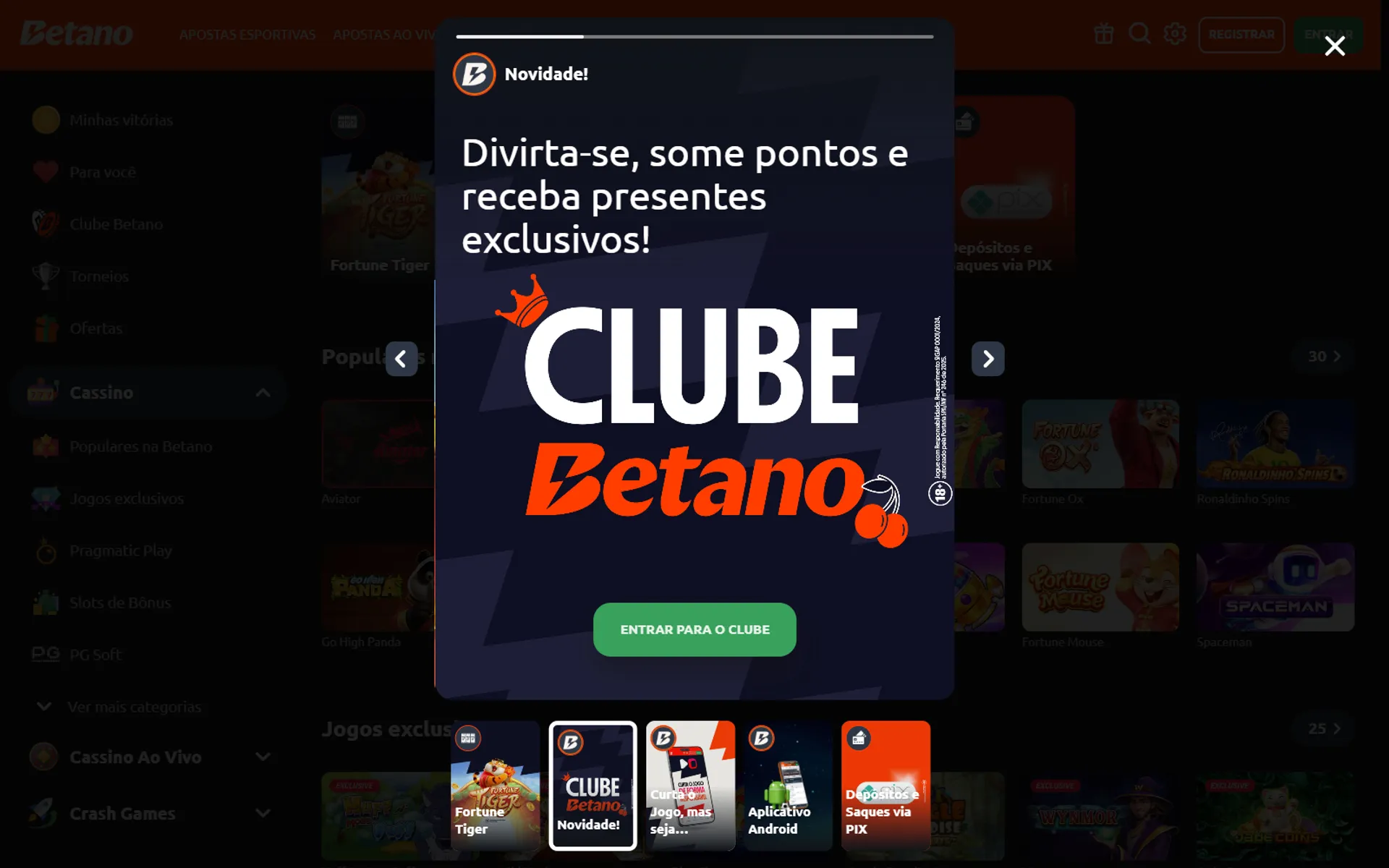 clube de fidelidade da betano