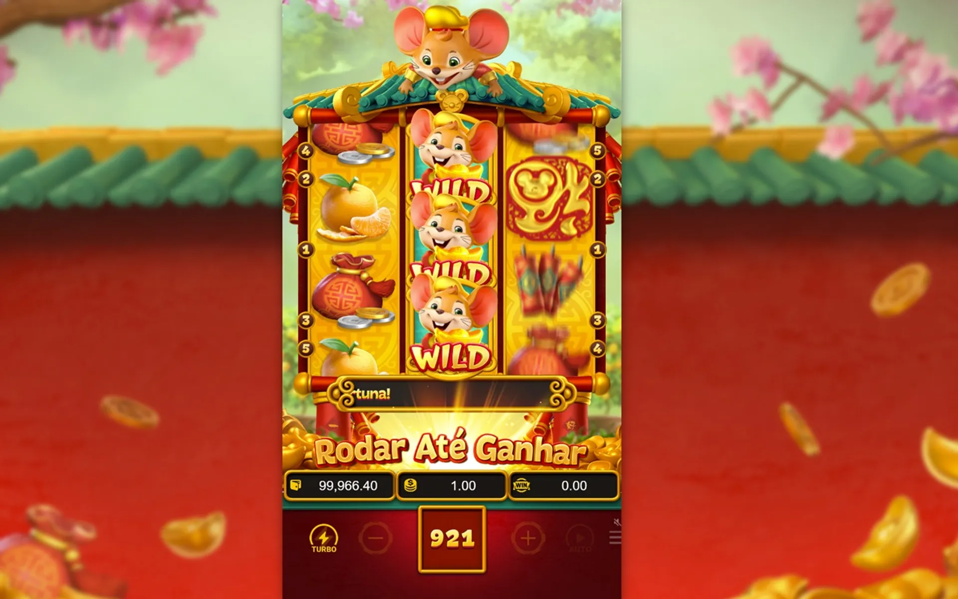 modo Rato da Sorte no Fortune Mouse
