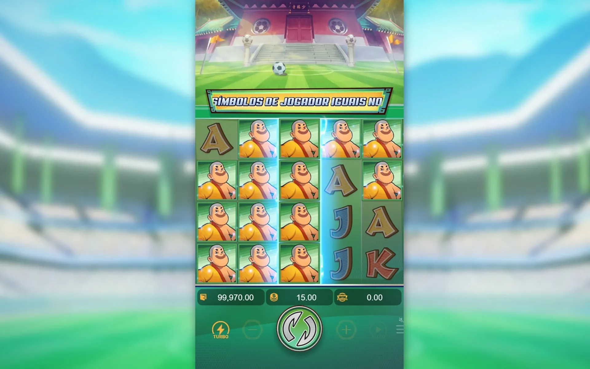 funcionalidade transformação dos jogadores no shaolin soccer demo
