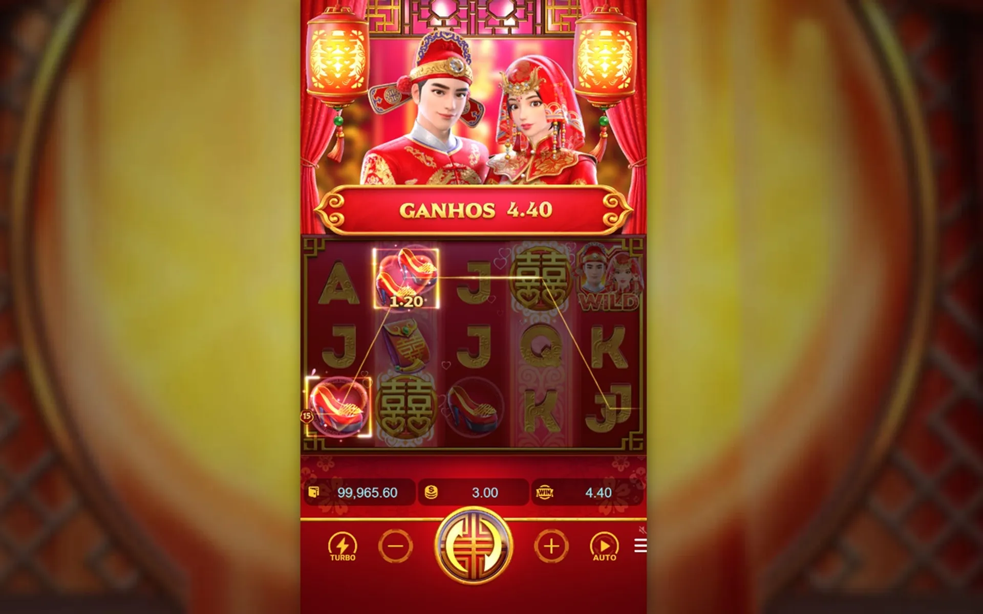 combinação vencedora do slot Double Fortune