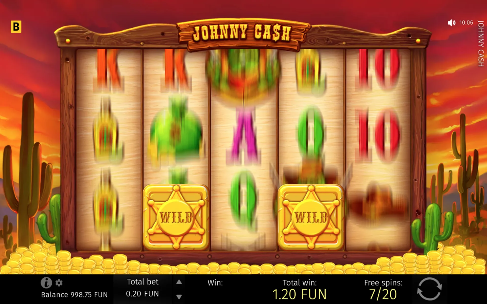 sticky wild do Johnny Cash slot