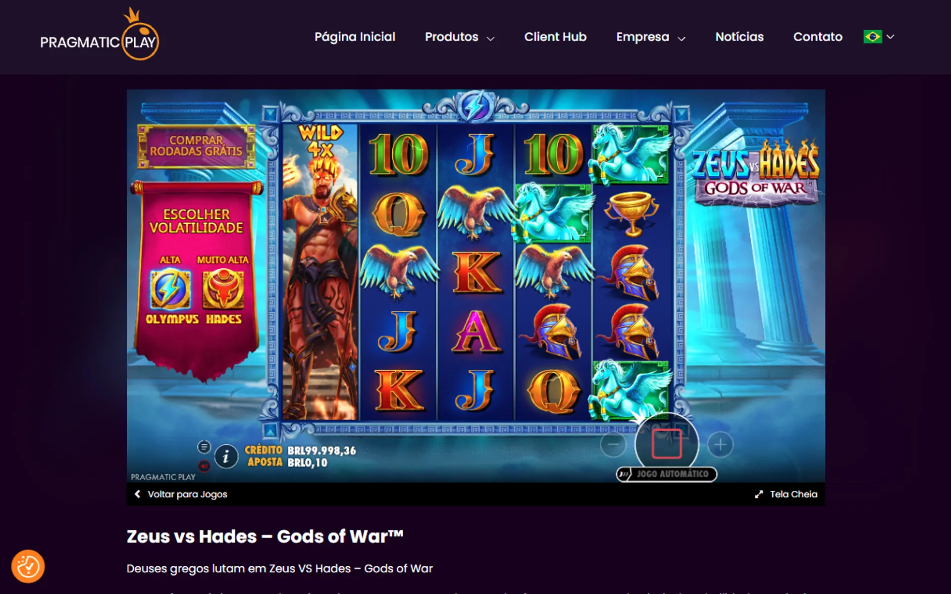 combinação com wild expansível no slot Zeus vs Hades - Gods of War demo