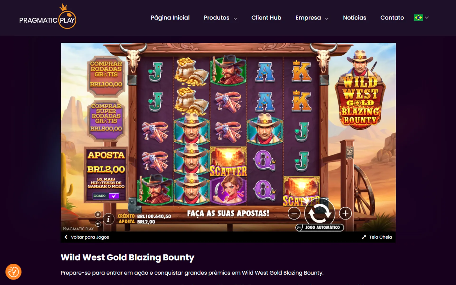 recurso ante bet no Wild West Gold Blazing Bounty slot