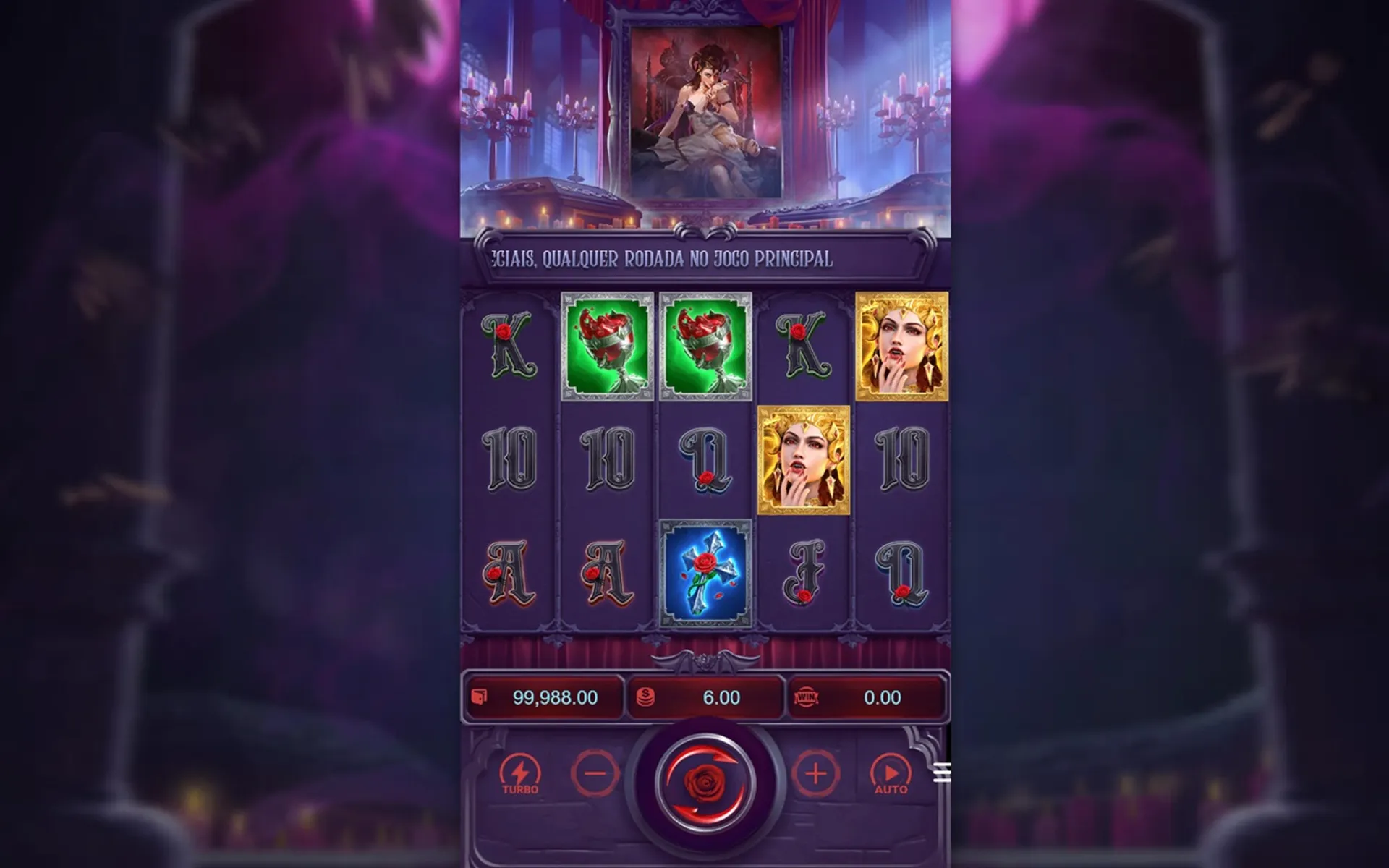 tela do slot Vampire's Charm