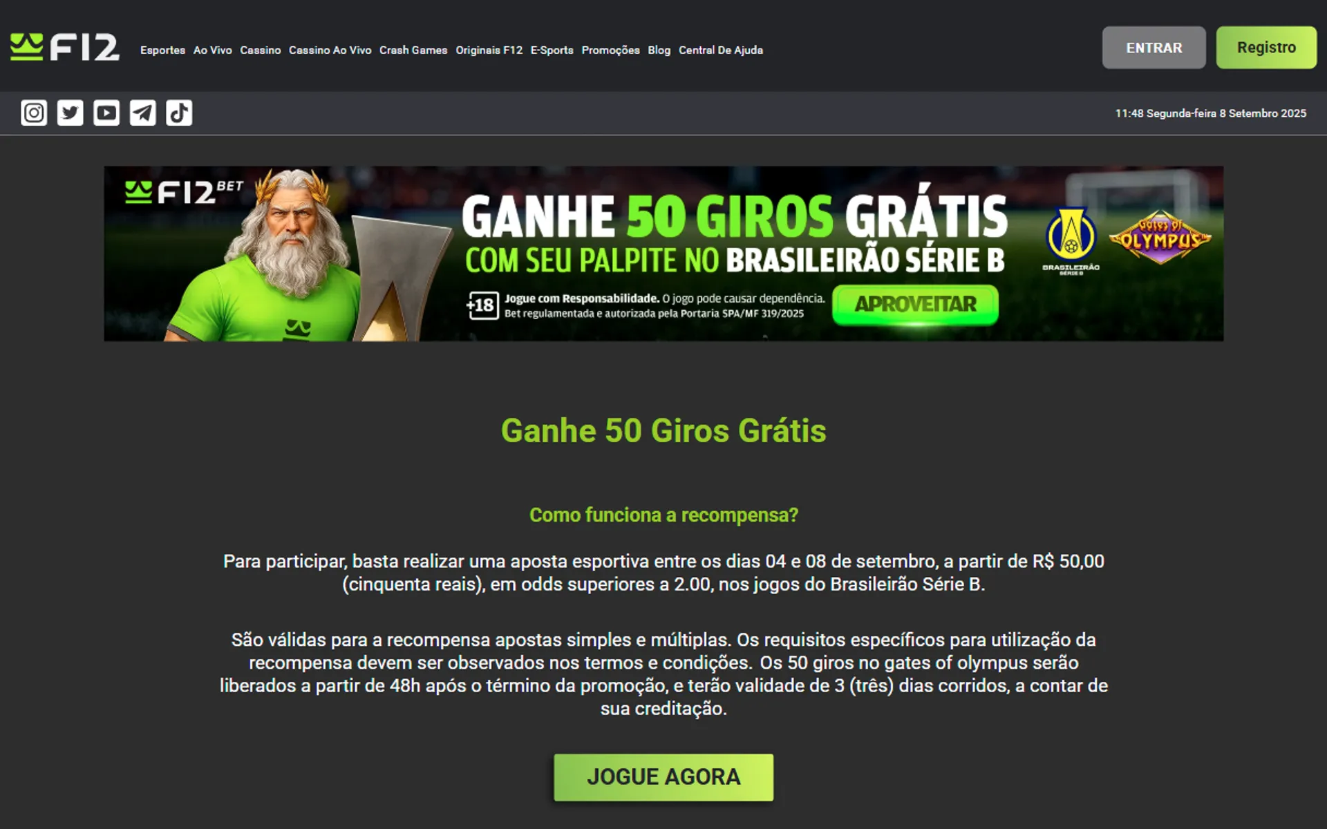 bônus F12 Bet Aposte e Ganhe