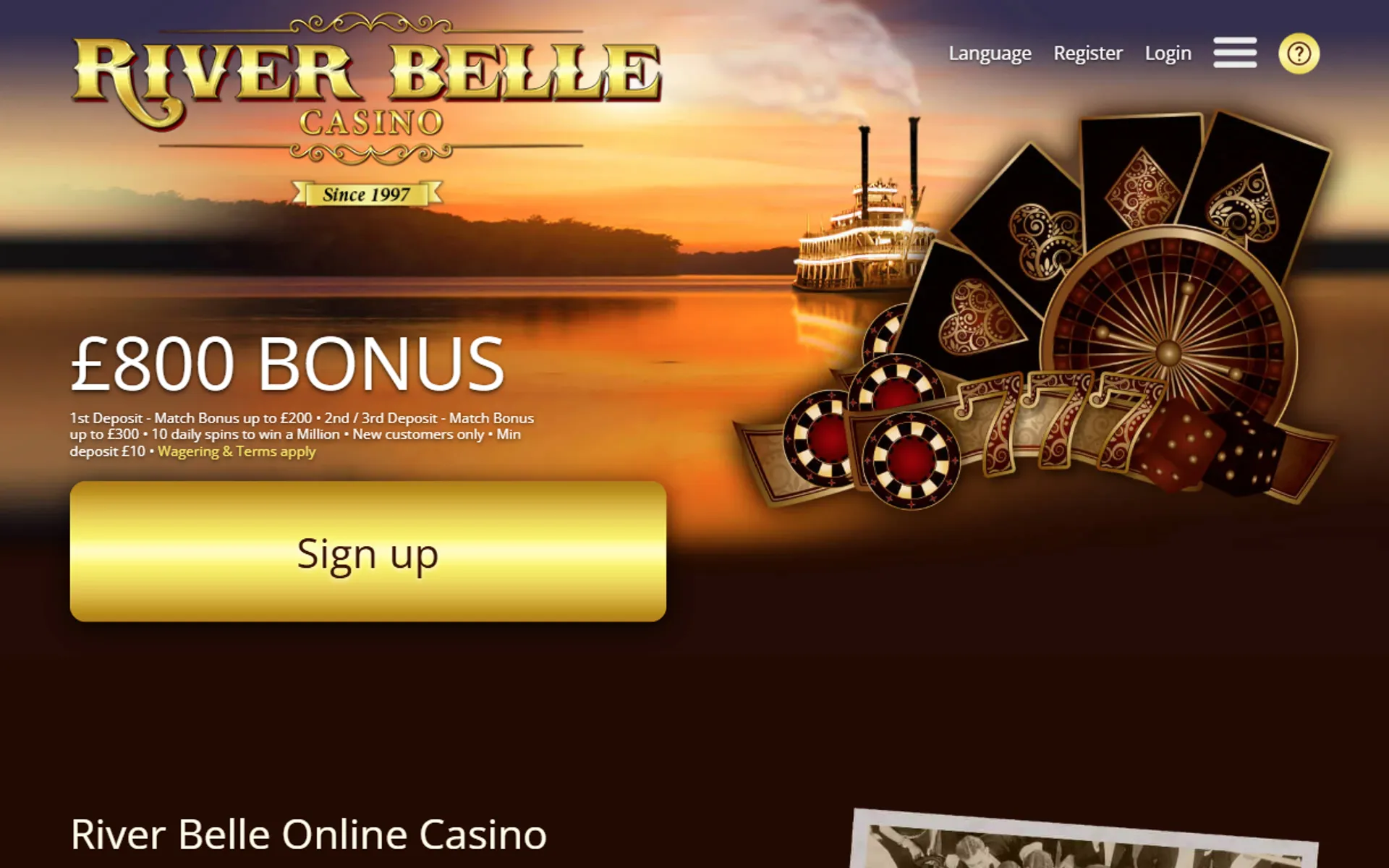 bonus de casino riverbelle