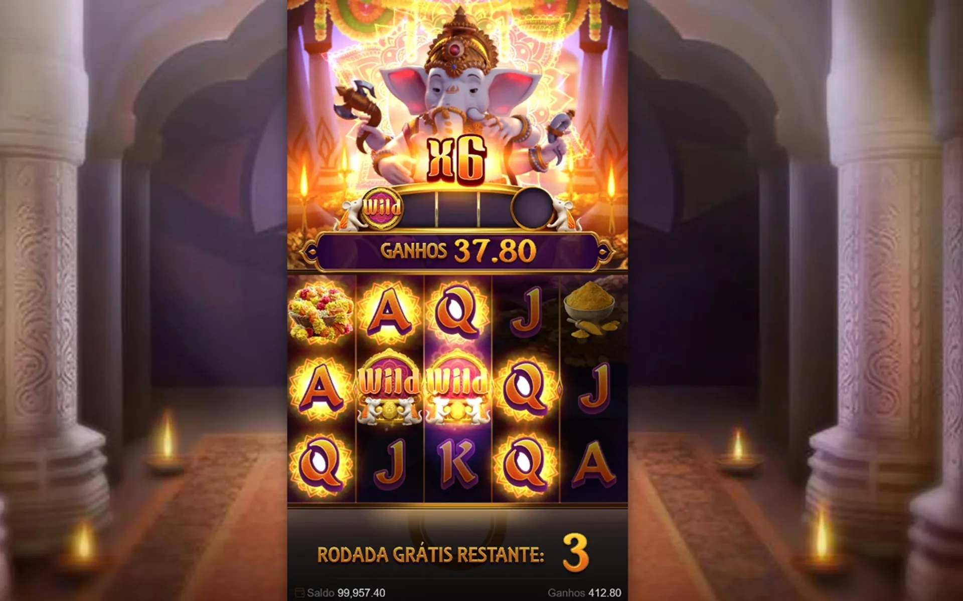 modo bônus do Ganesha Gold