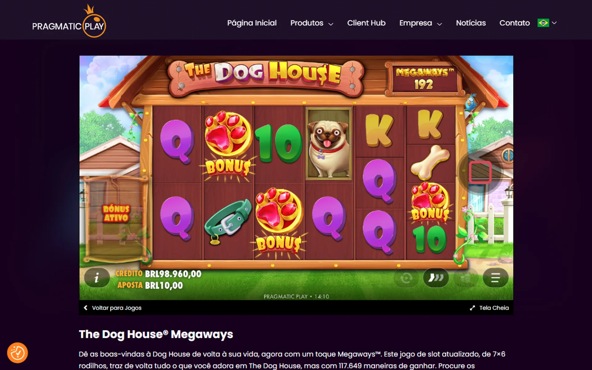 símbolos de bônus no The Dog House Megaways