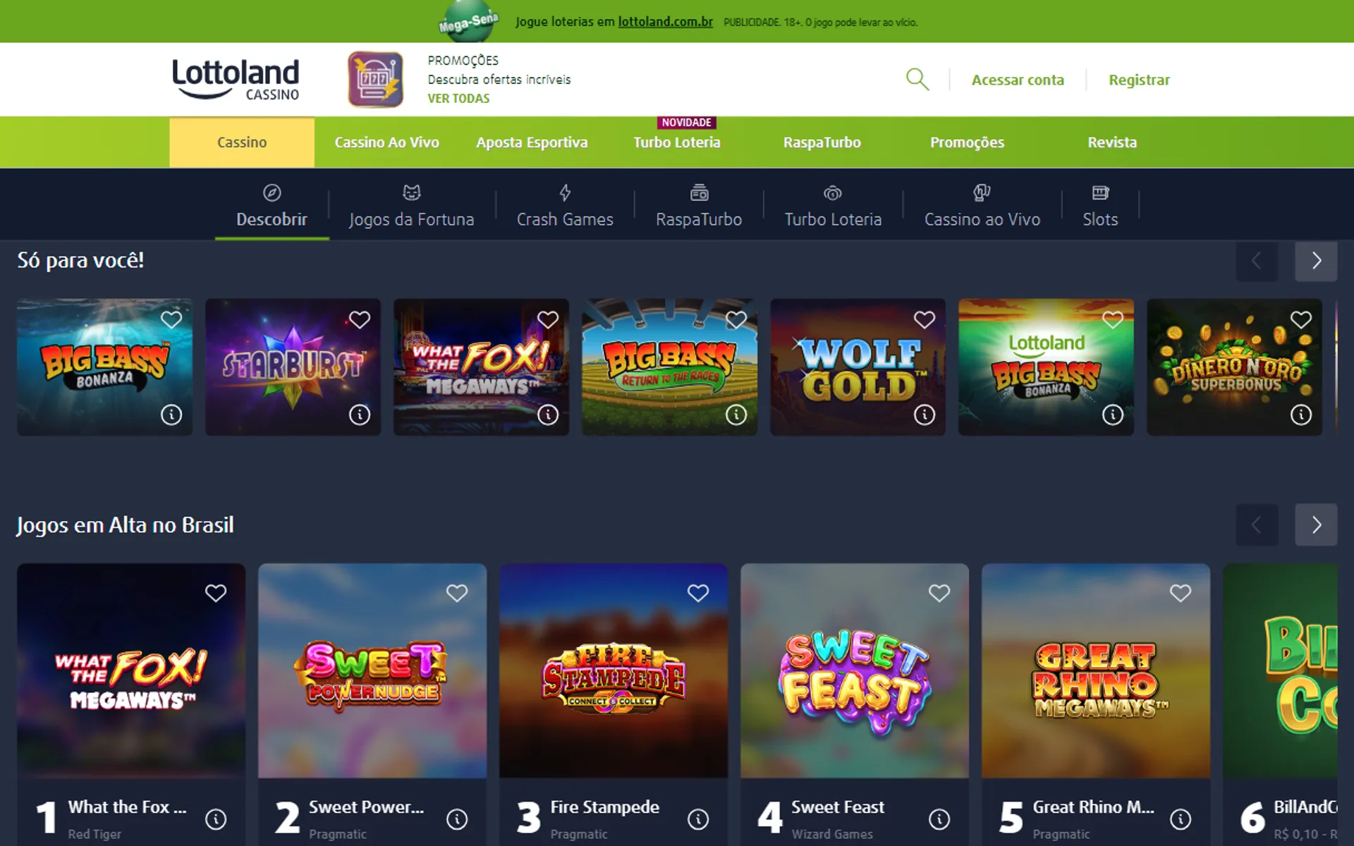 plataforma de 3 reais lottoland