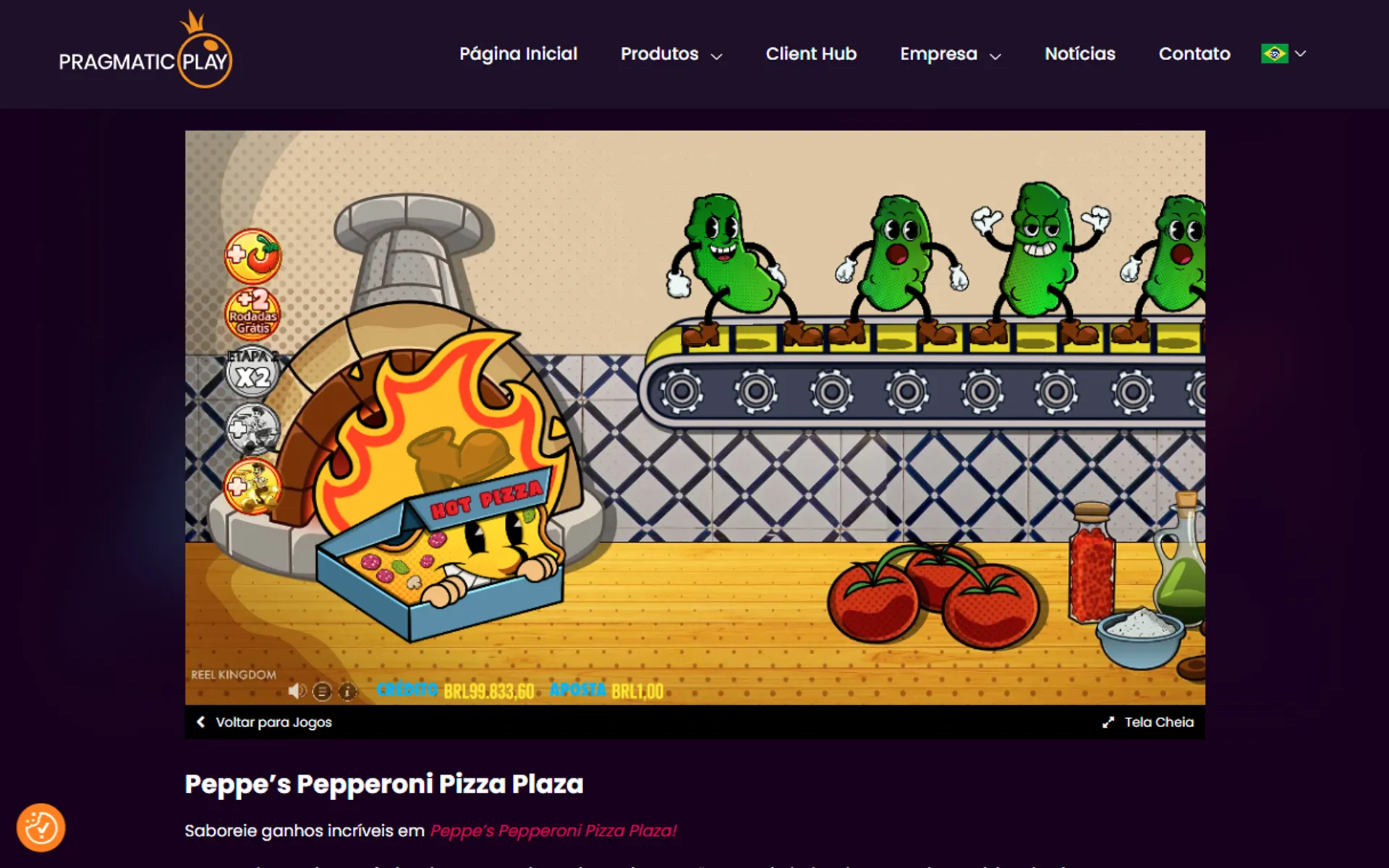 Pickles Palooza no slot peppe's pepperoni pizza plaza