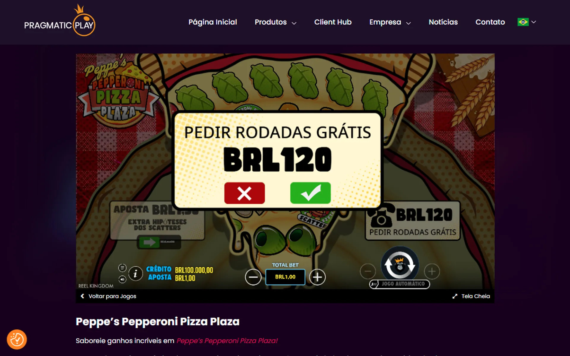 compra de bônus no jogo peppe's pepperoni pizza plaza demo