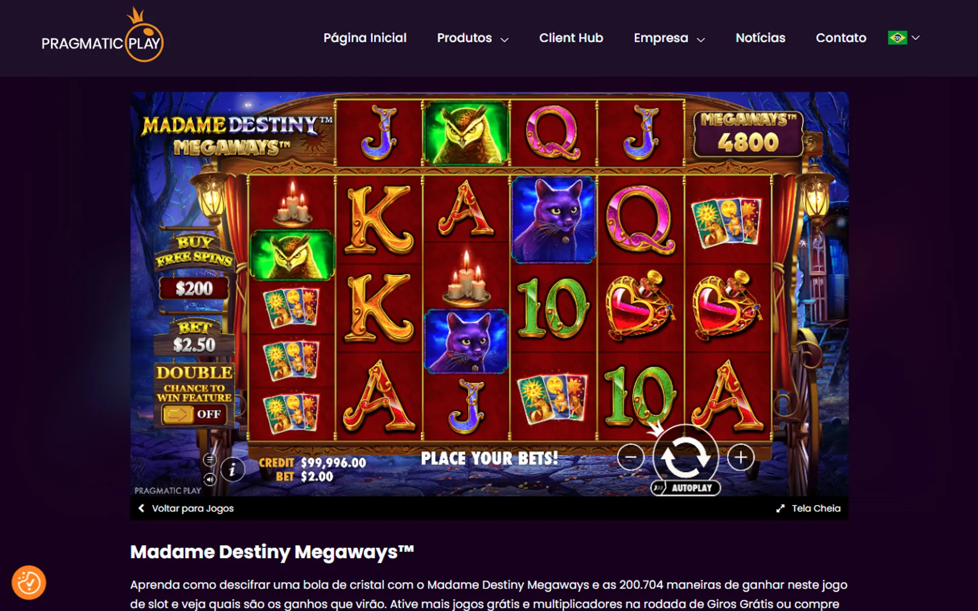 slot Madame Destiny Megaways demo