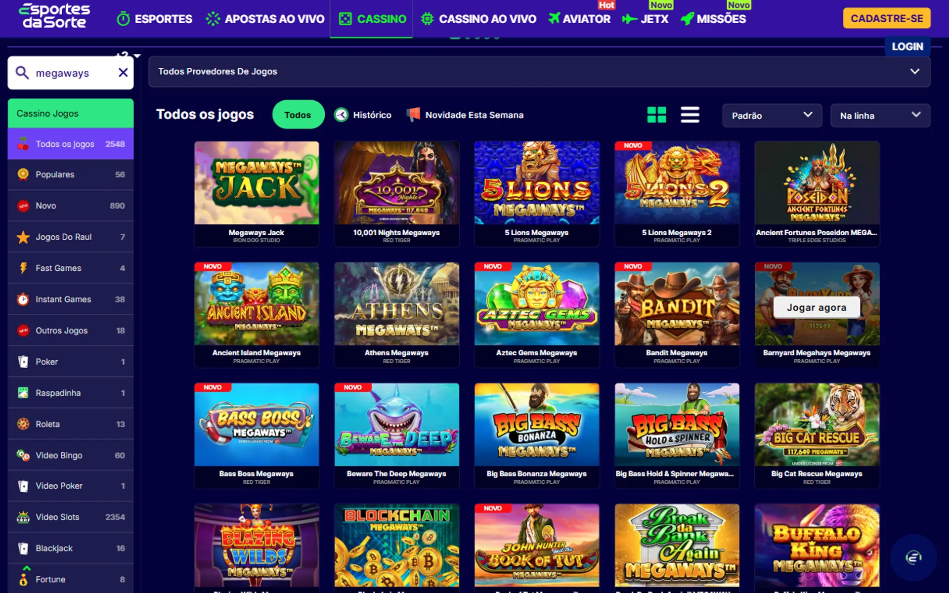 slots megaways na esportes da sorte