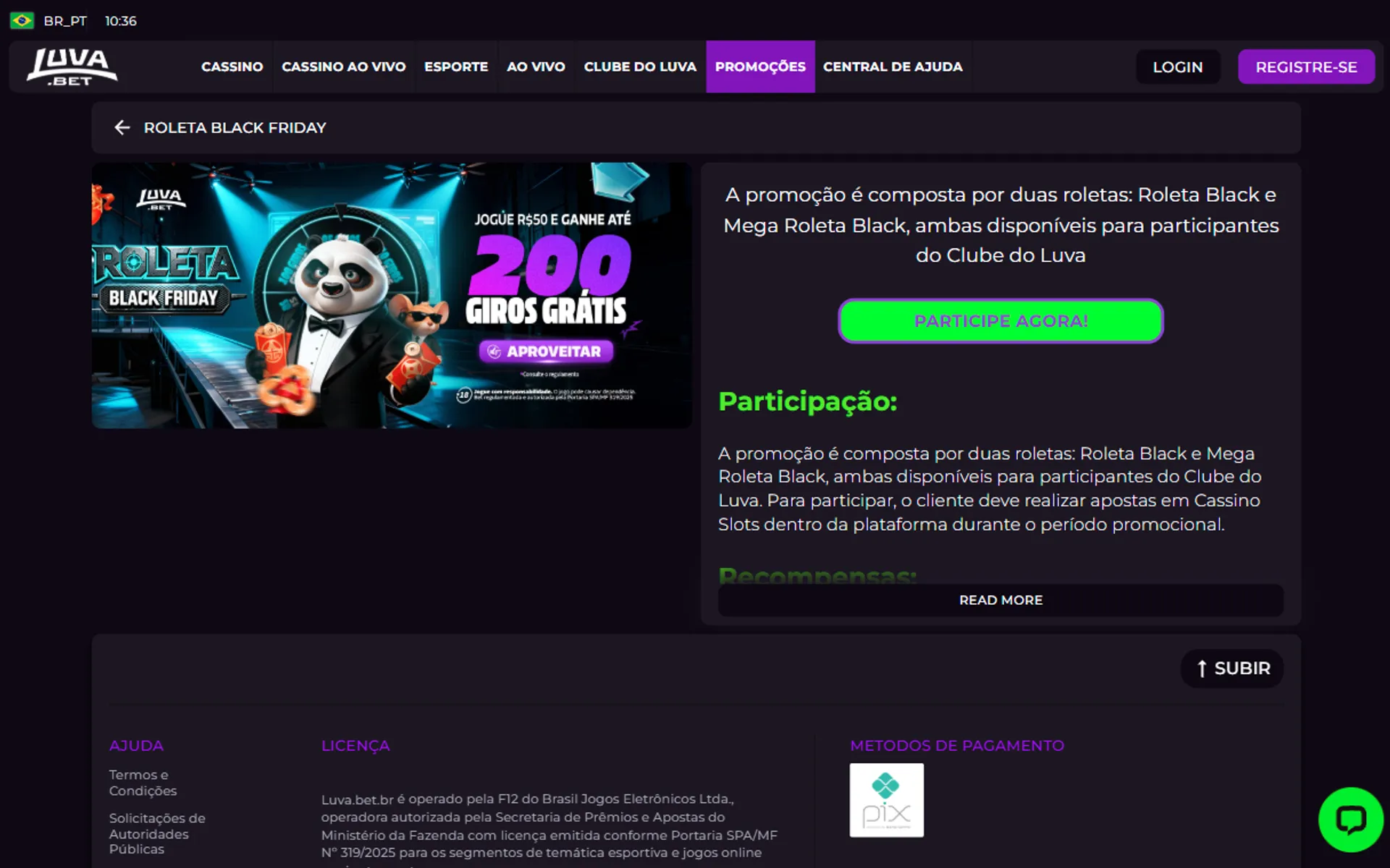 bônus de black friday da luva bet