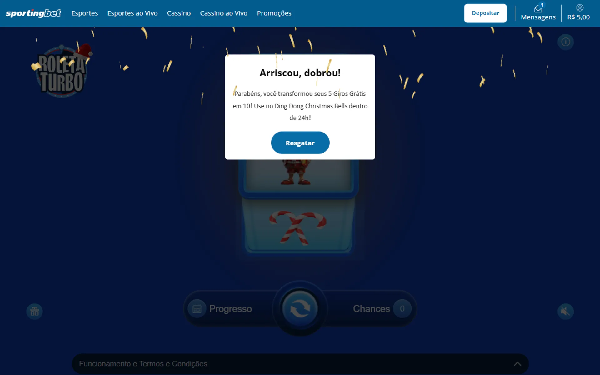 bônus sem depósito Sportingbet