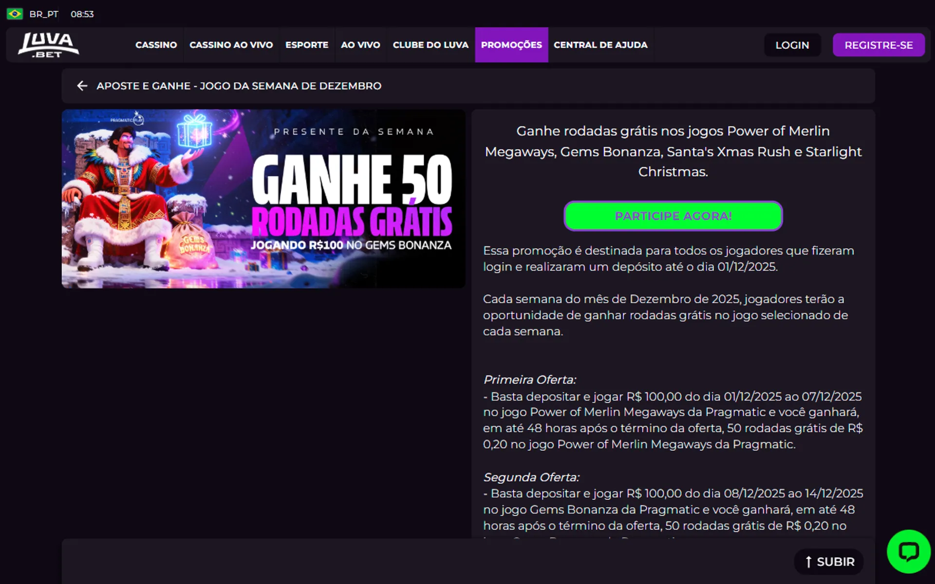 b&ocirc;nus Luva Bet de rodadas gr&aacute;tis