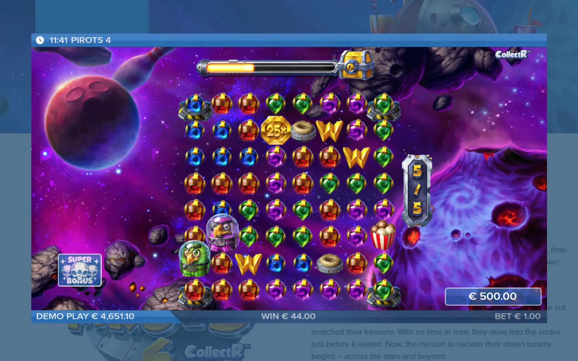 super bonus do pirots 4 demo