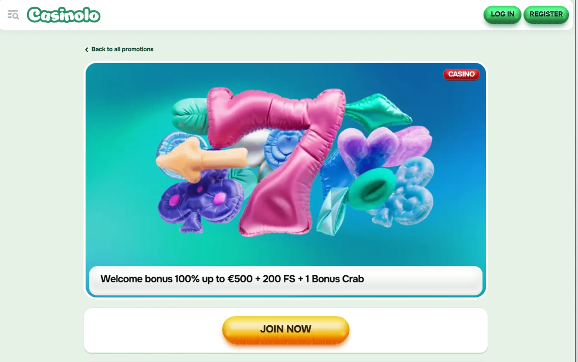 Casinolo Welcome Bonus
