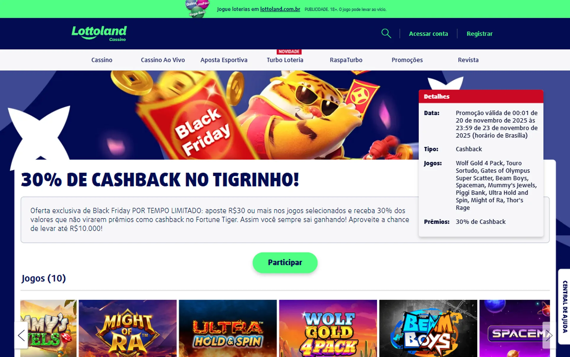 bônus de Black Friday da Lottoland