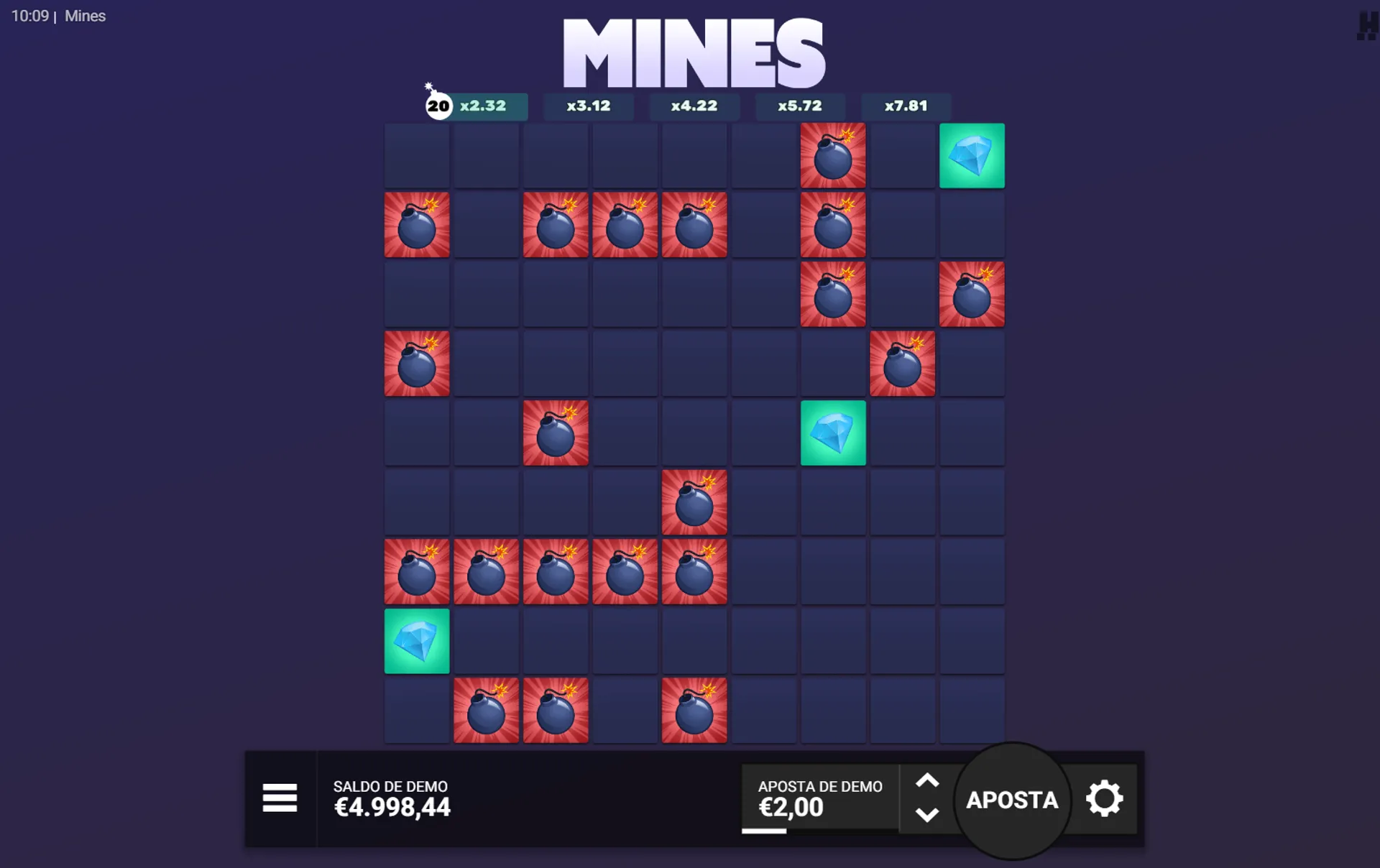 mines dare2win com tabuleiro 9x9
