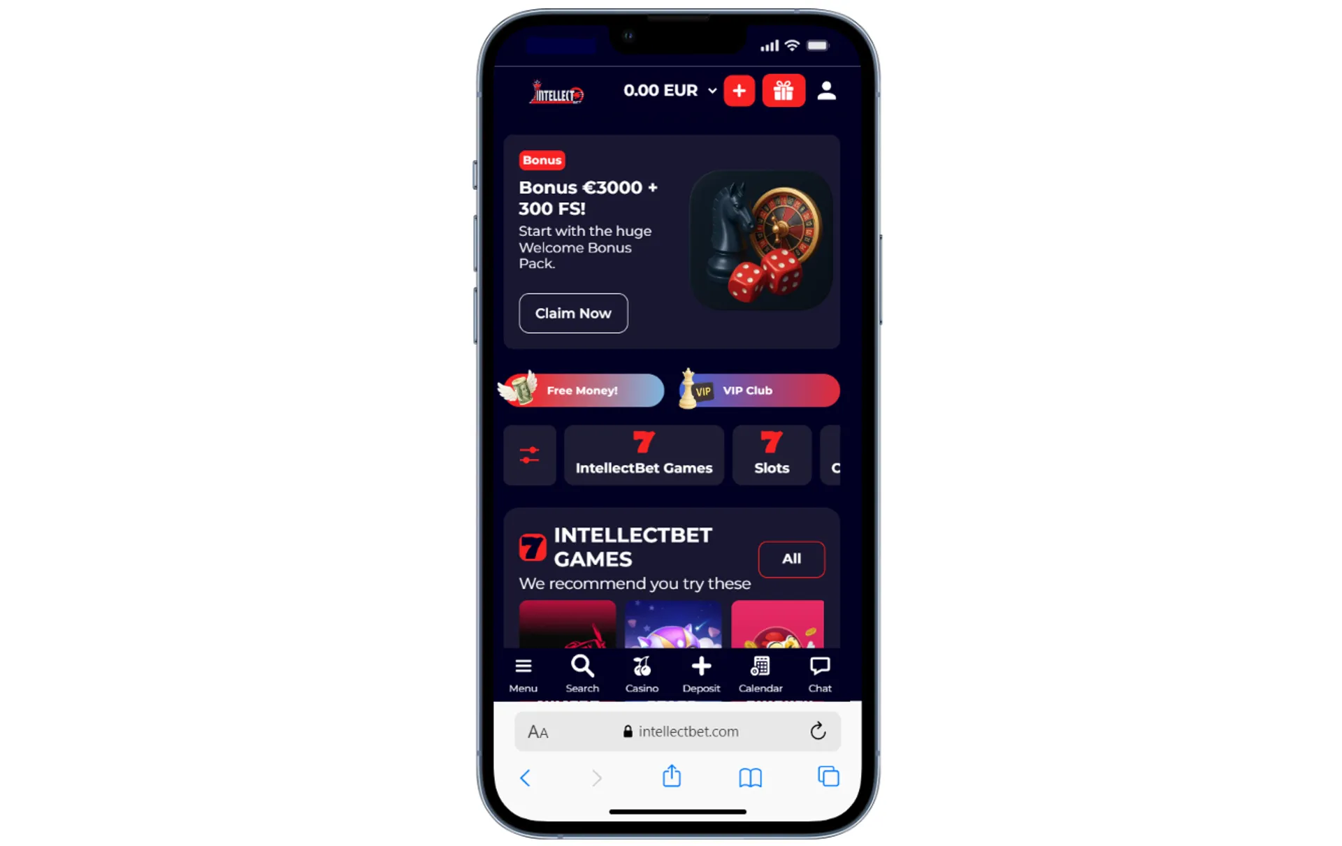 IntellectBet on mobile